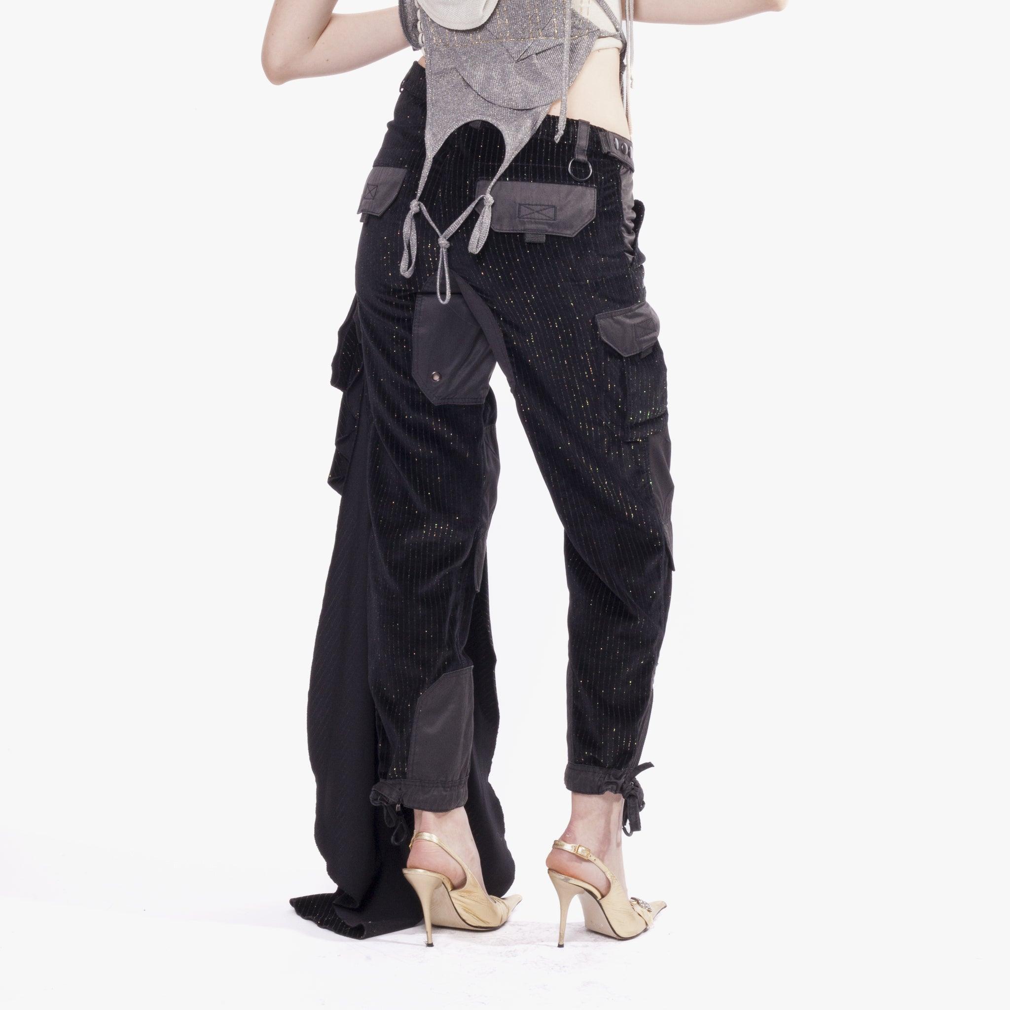 Draped Cargo Trousers