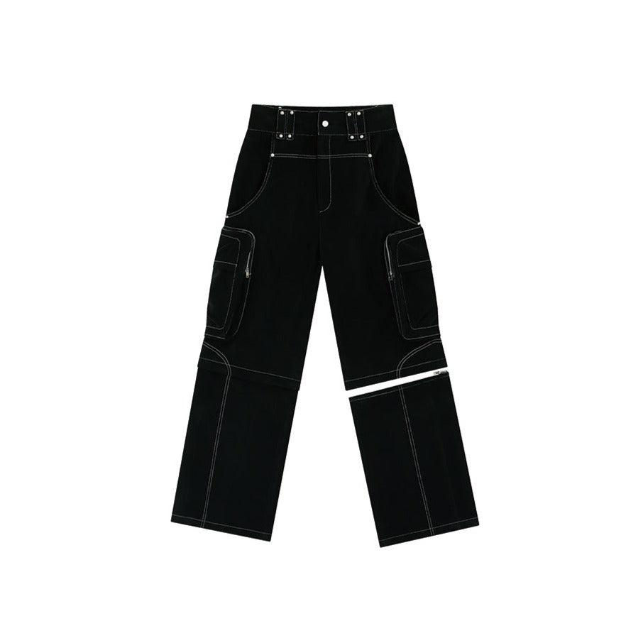 Detachable Cargo Pants in Cream