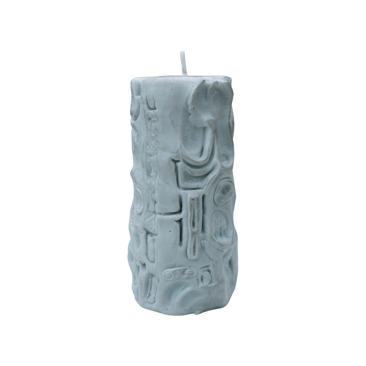 Encoded Relic Candle in Silver Shark Blue