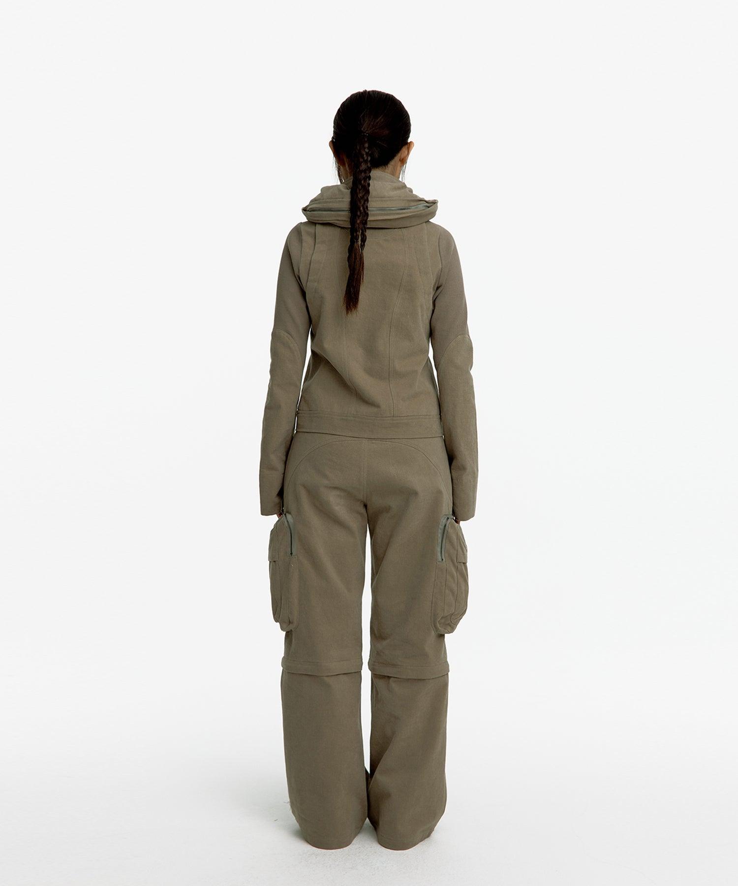 Detachable Cargo Pants in Cream