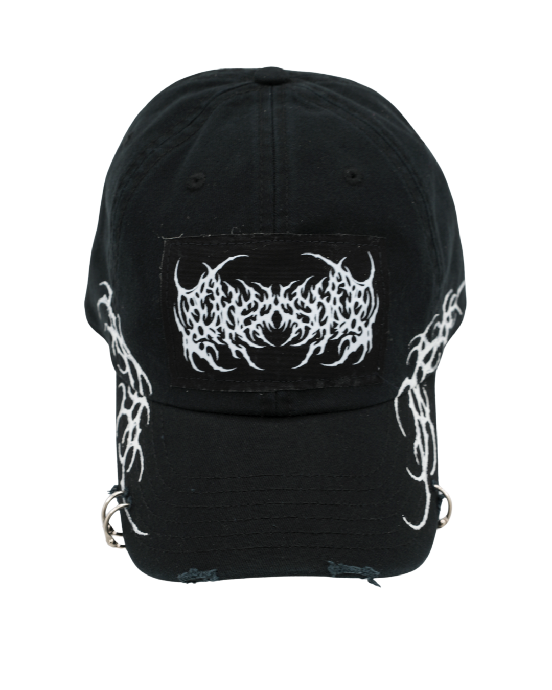 1 of 1 Cap in Black Patch with Piercing