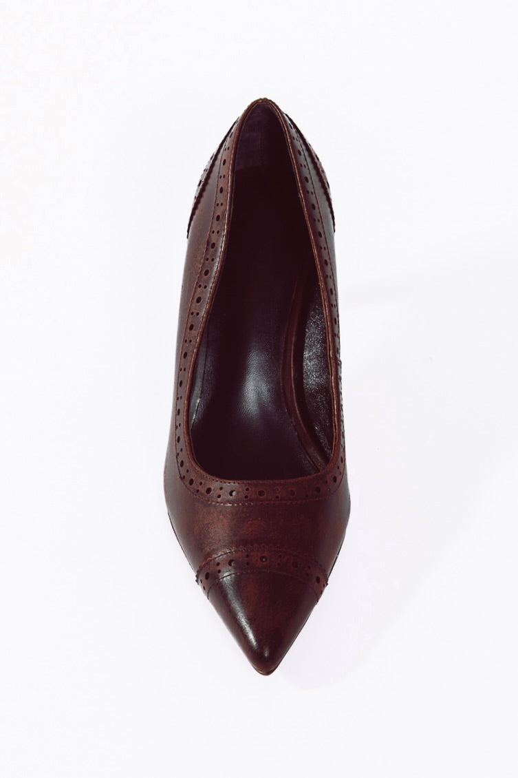 Double Stiletto Oxford Heels