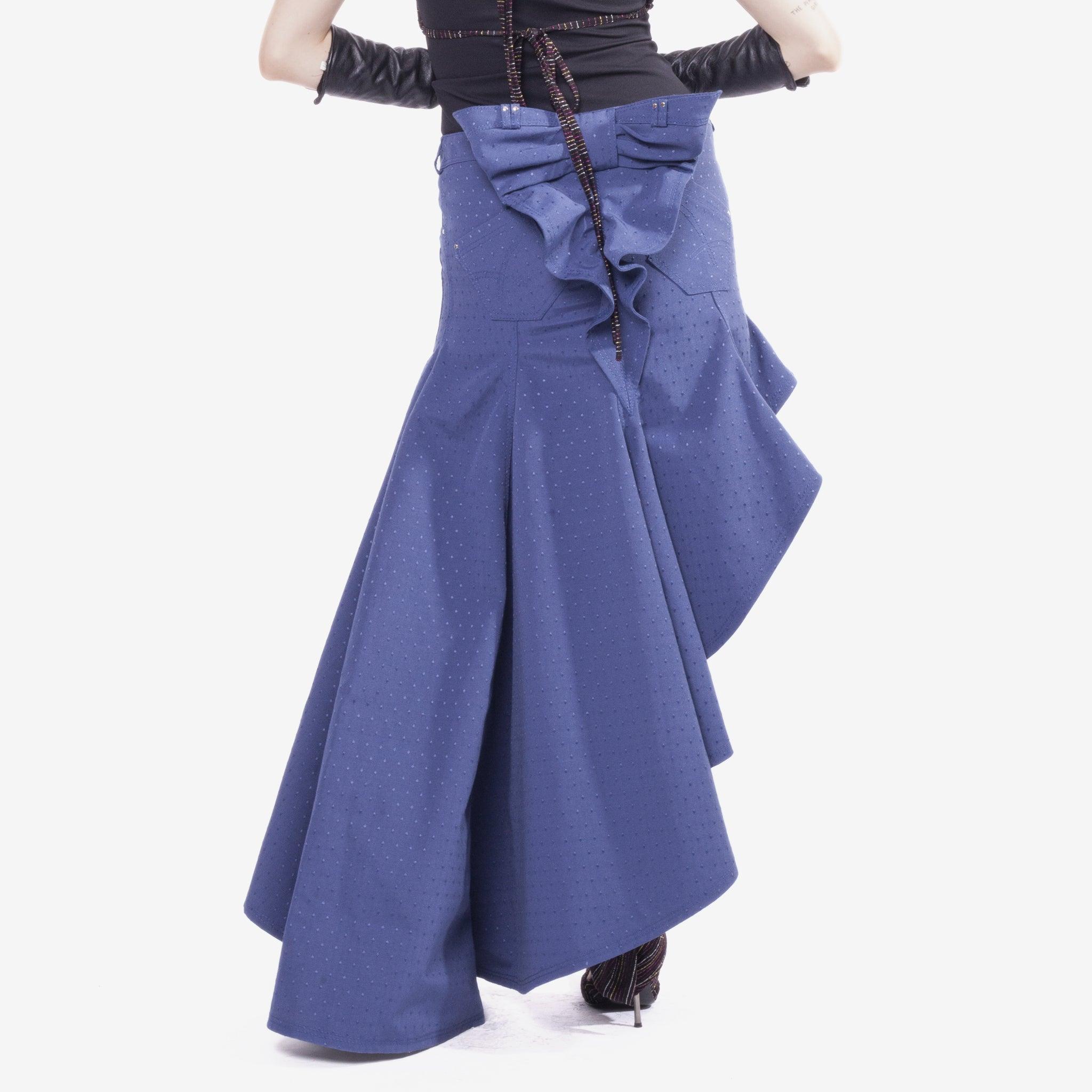 Flared Jean Skirt