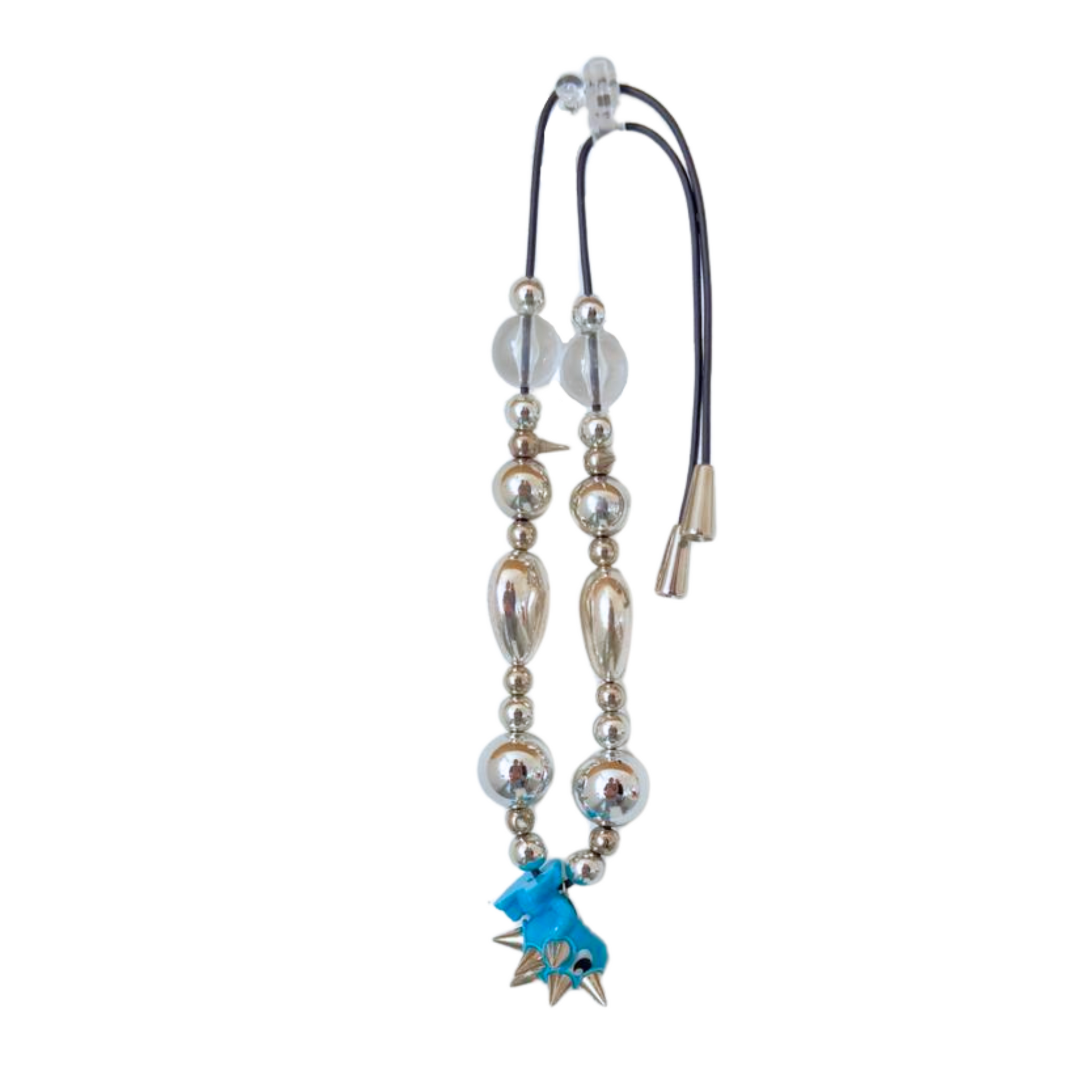 Small Blue Princess Plastic Necklace