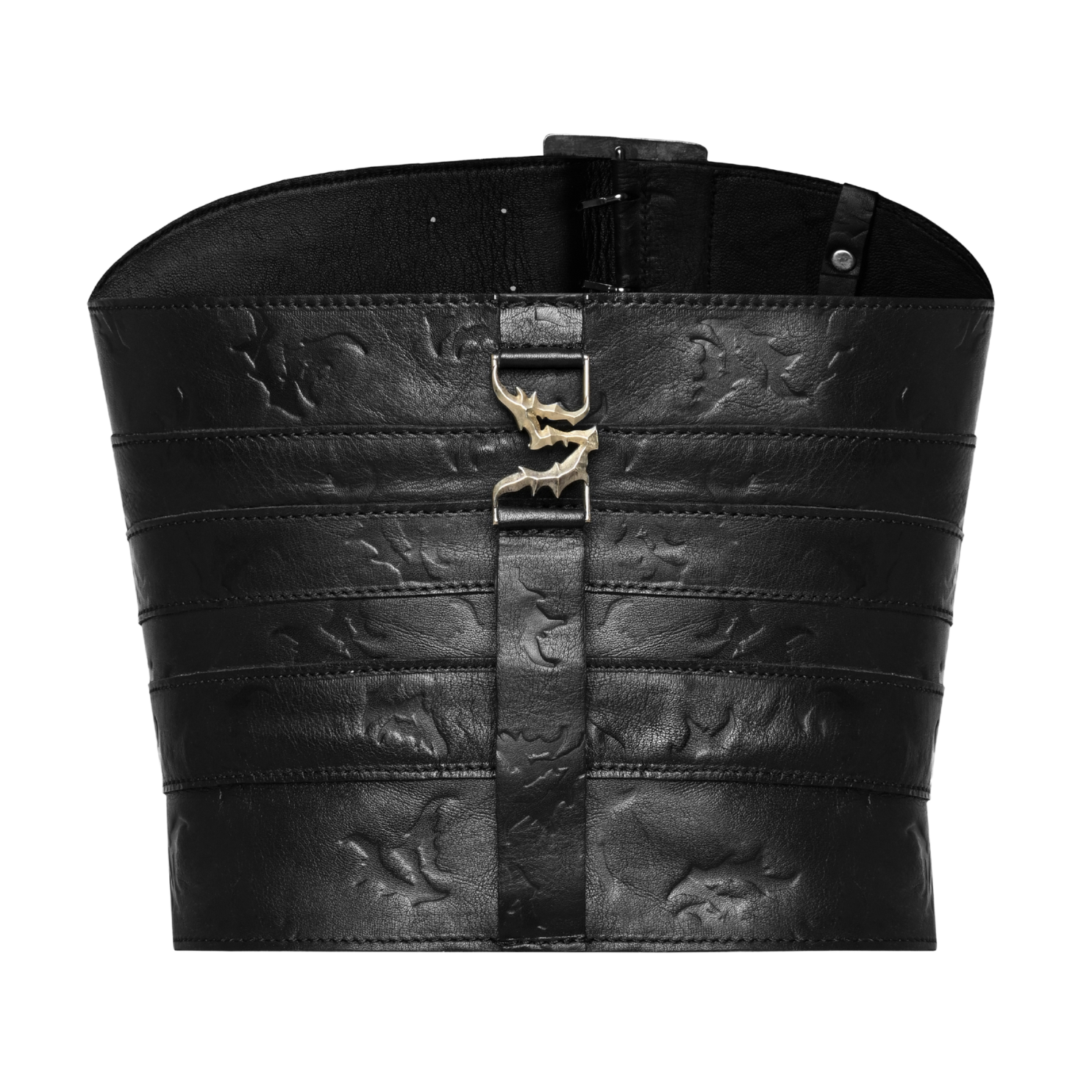 Belt Leather Corset in Black