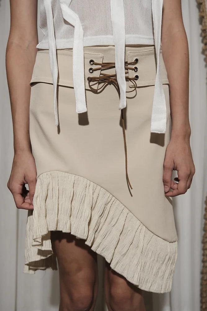 드래그 미 온 미디 스커트