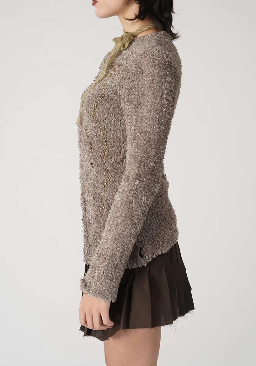 더 다크한 플레드 미니 스커트