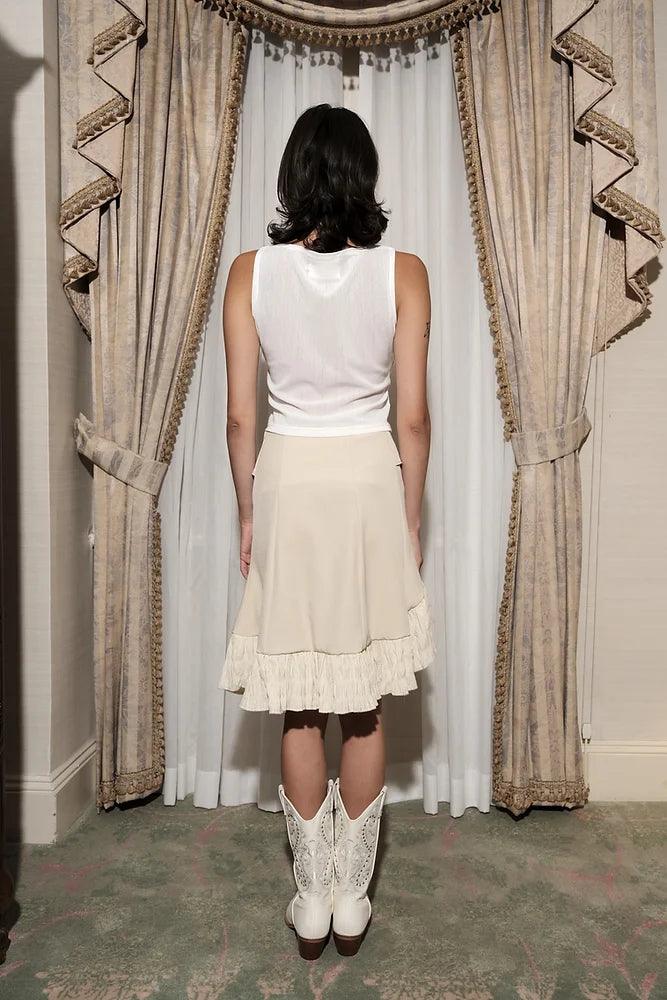 드래그 미 온 미디 스커트