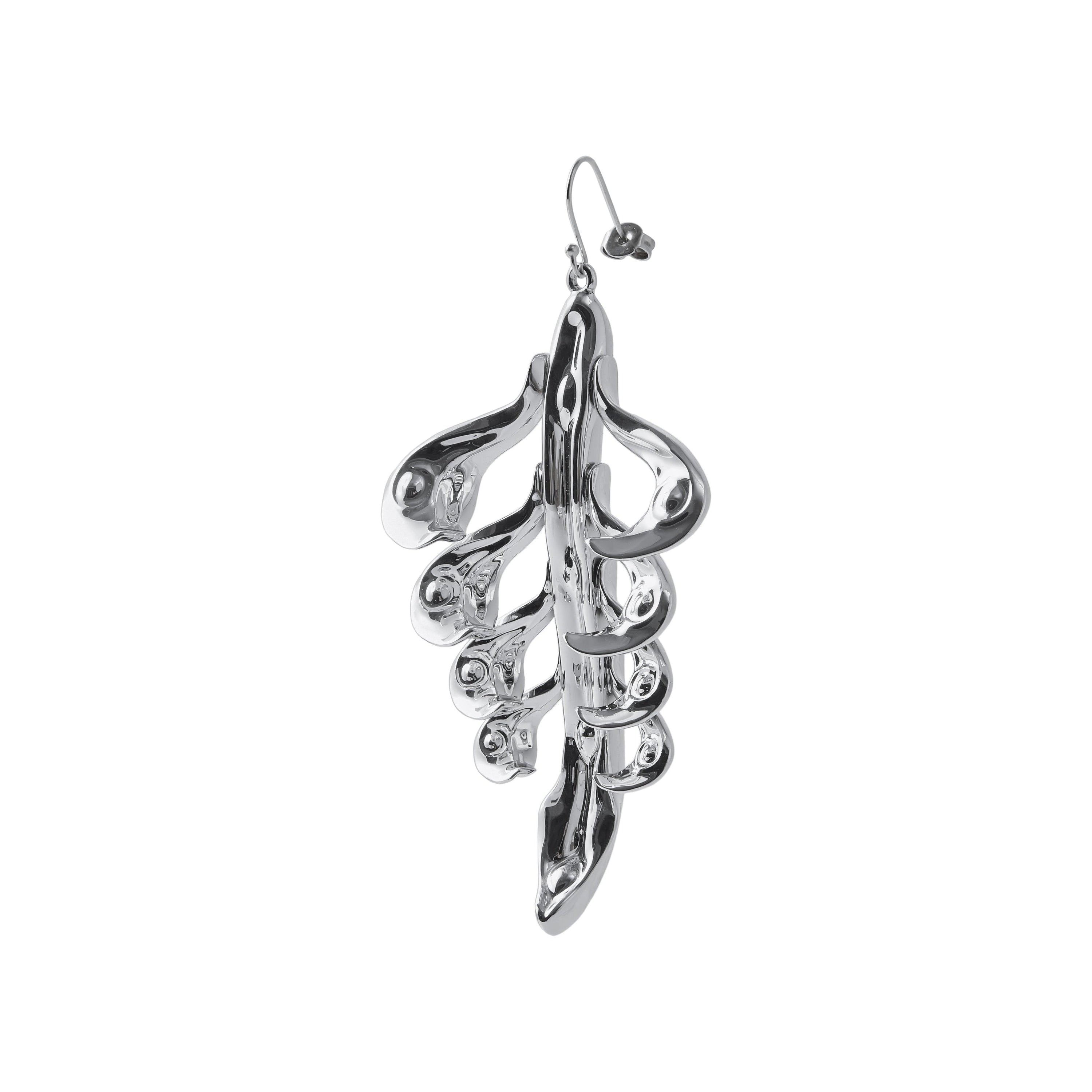 Axis Mundi Silver Earring