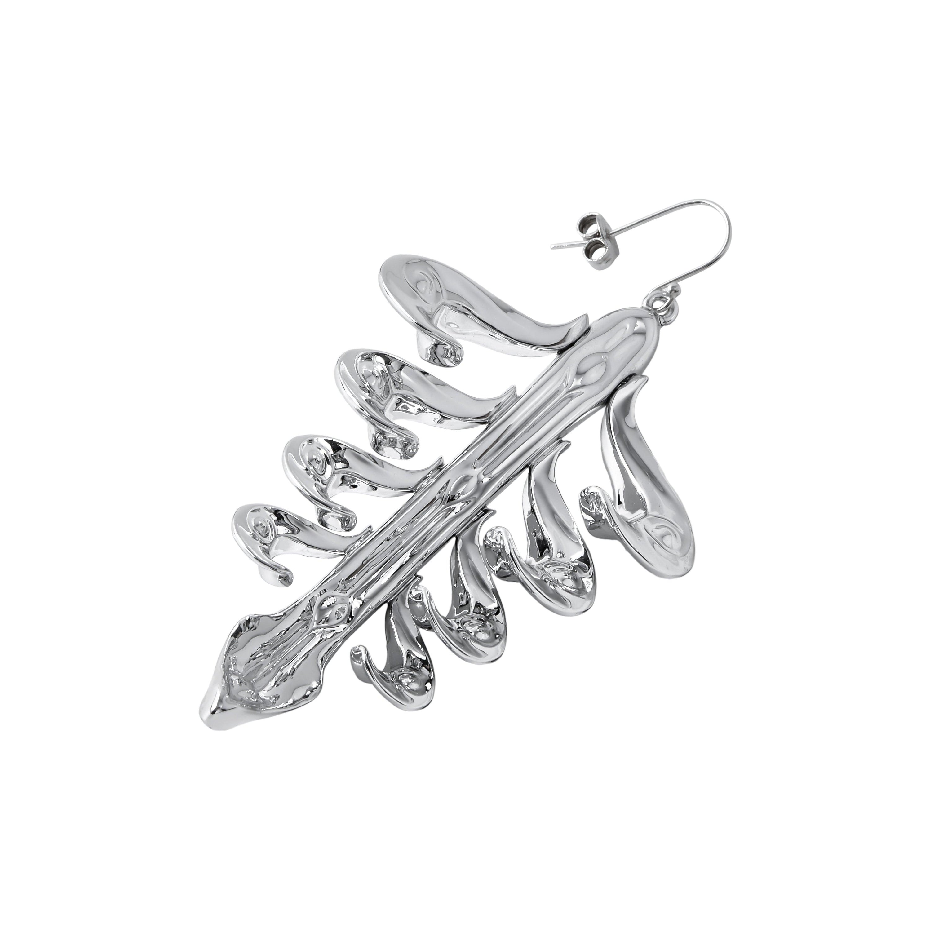 Axis Mundi Silver Earring