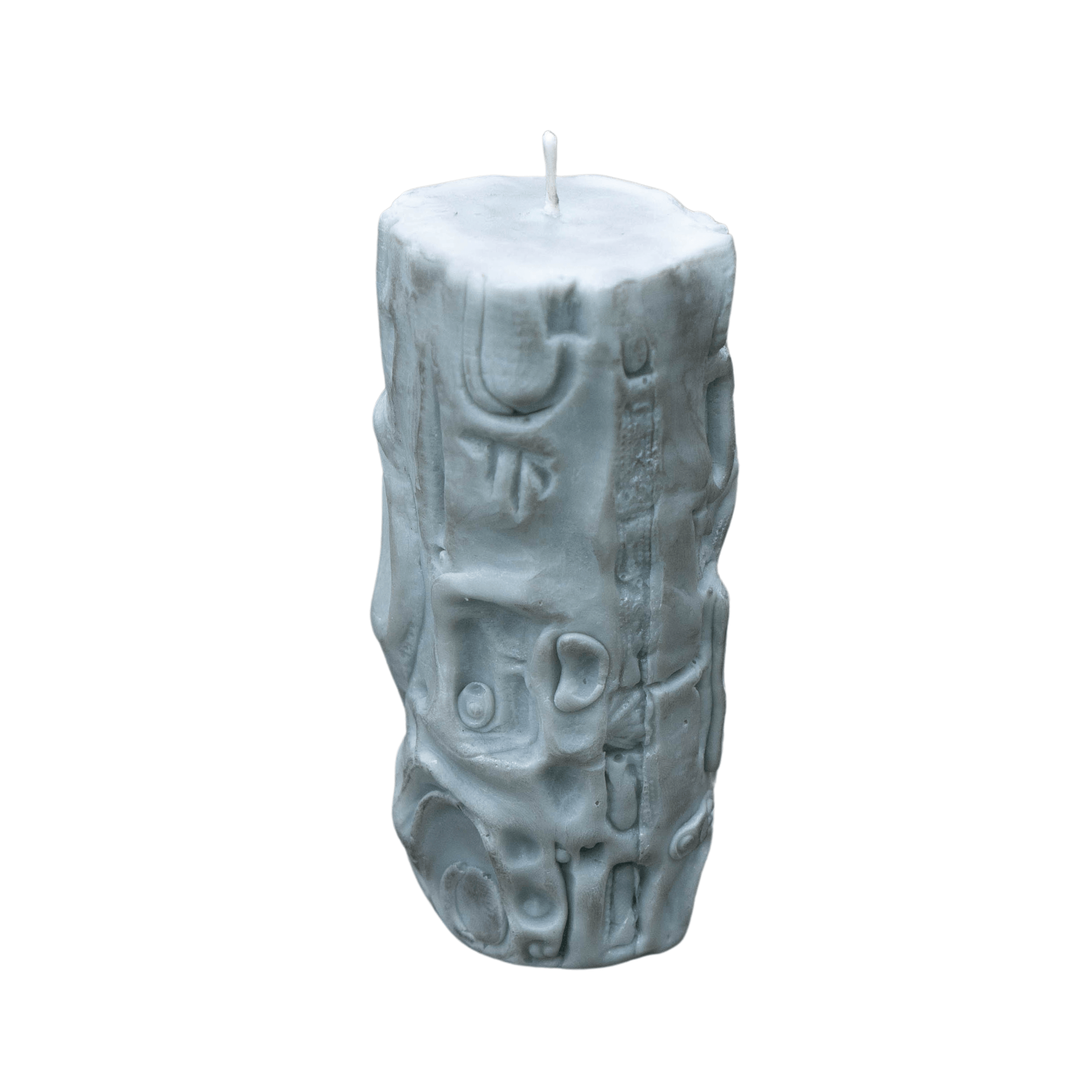 Encoded Relic Candle in Silver Shark Blue