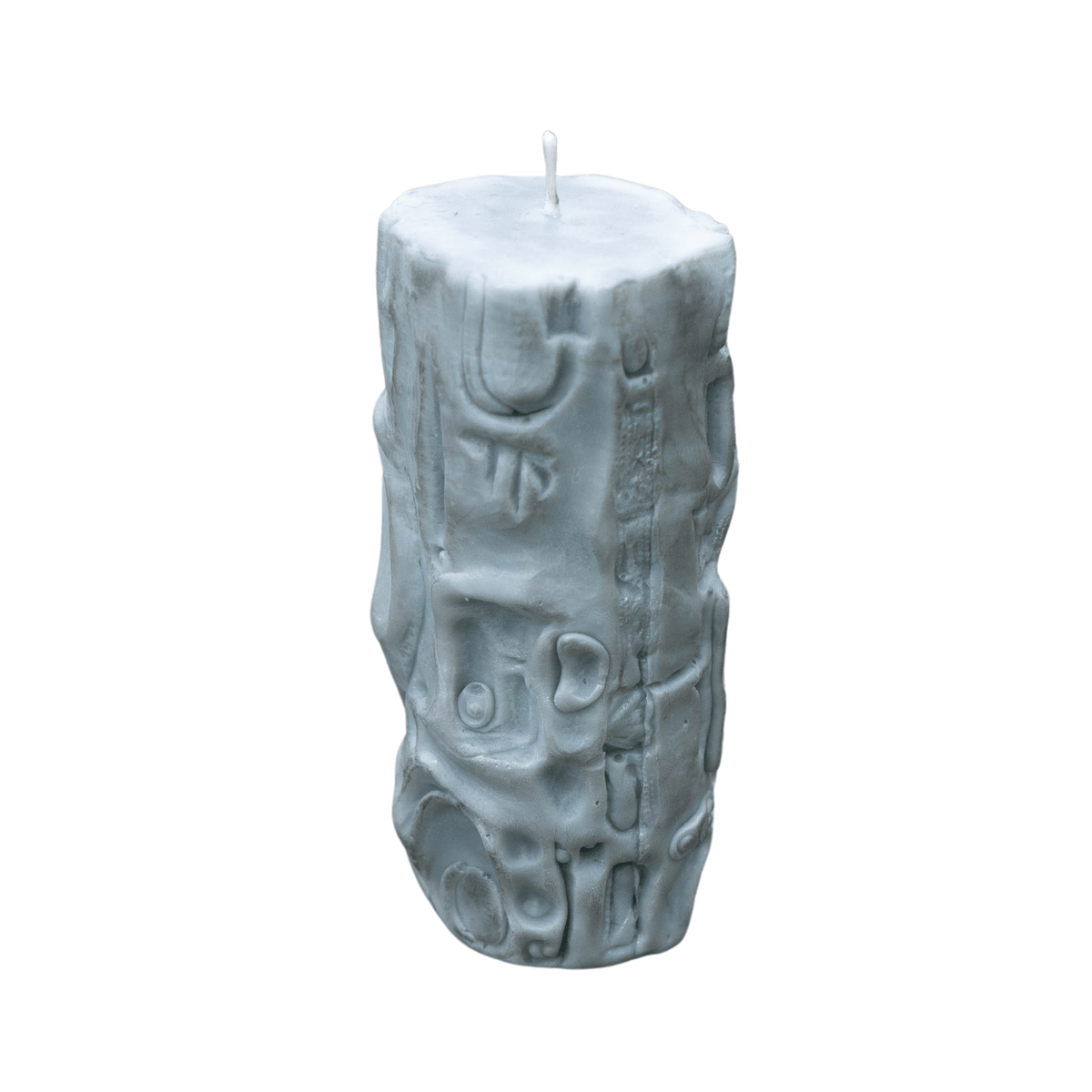 Encoded Relic Candle in Silver Shark Blue