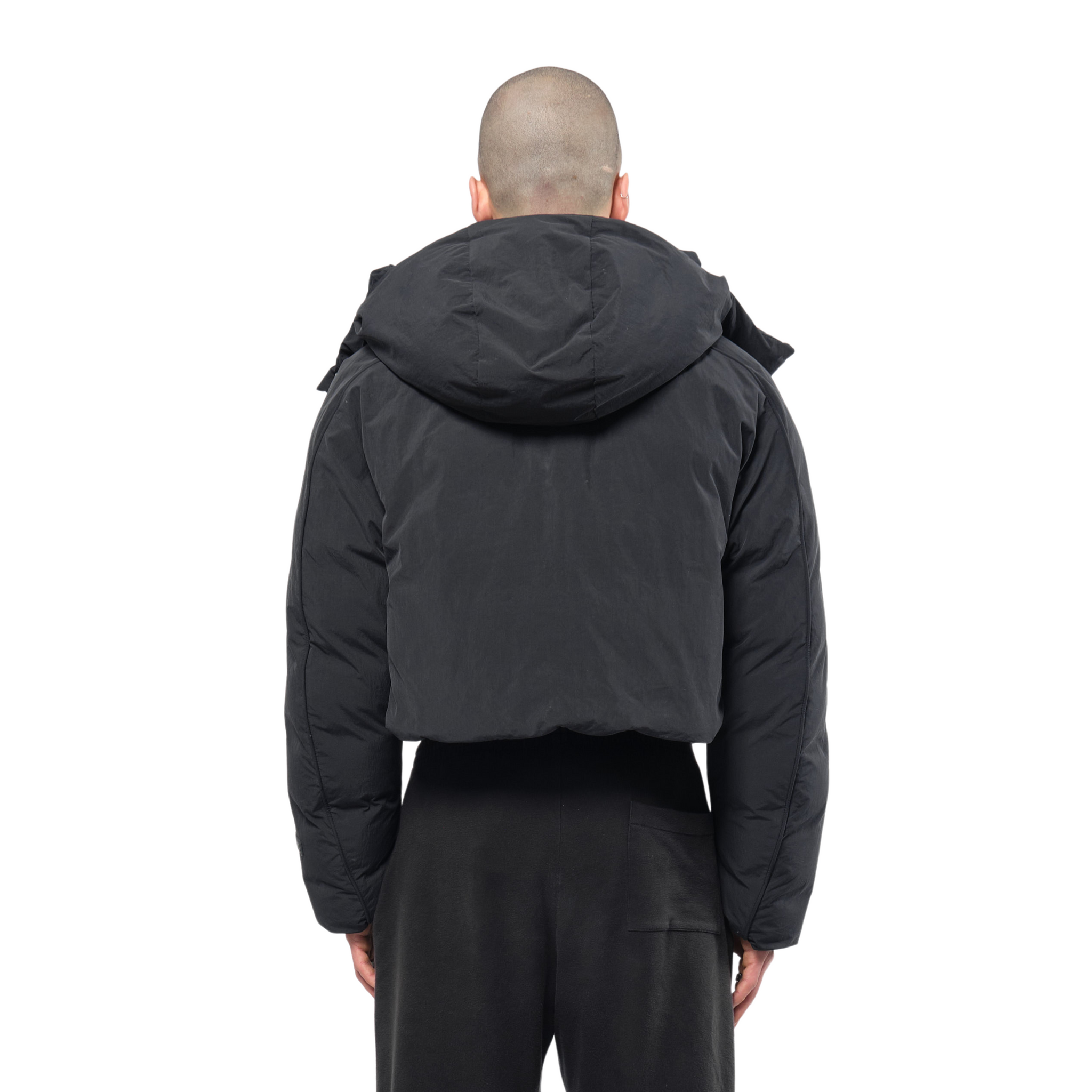 Re:Down Crop Puffer Jacket Black