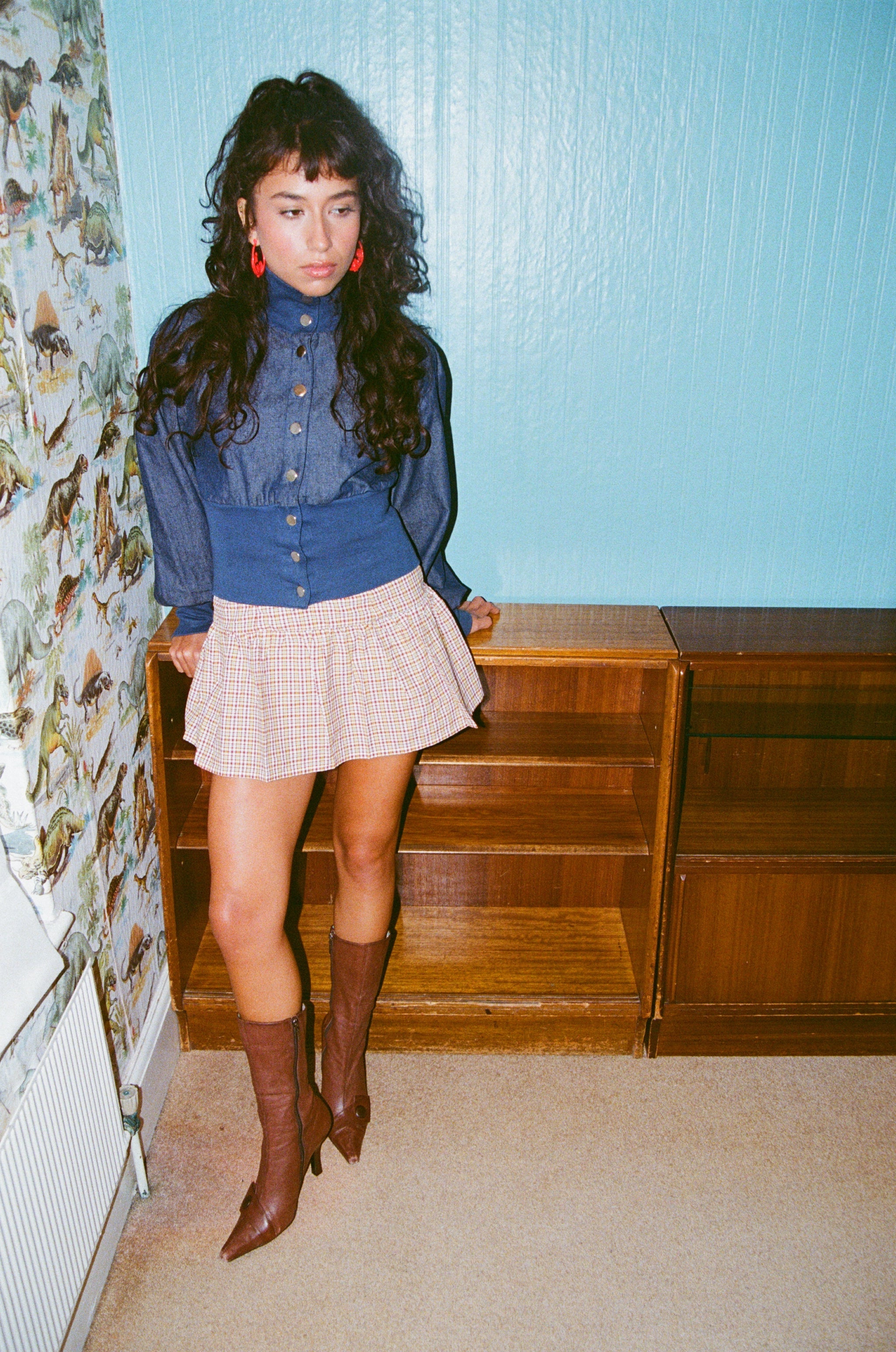 Denim Oshi Button Jacket