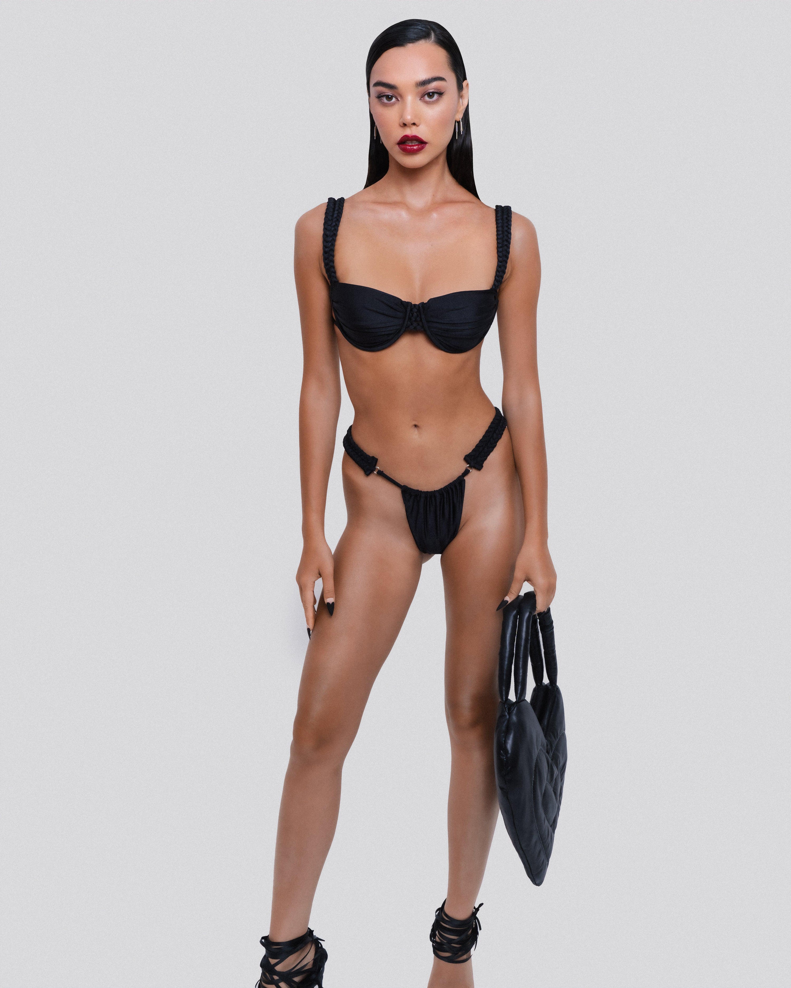 브레이디드 비키니 탑