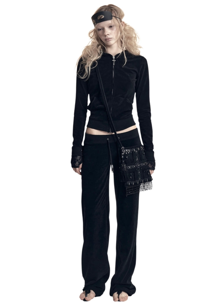 Beaded Messenger Bag W/keyring