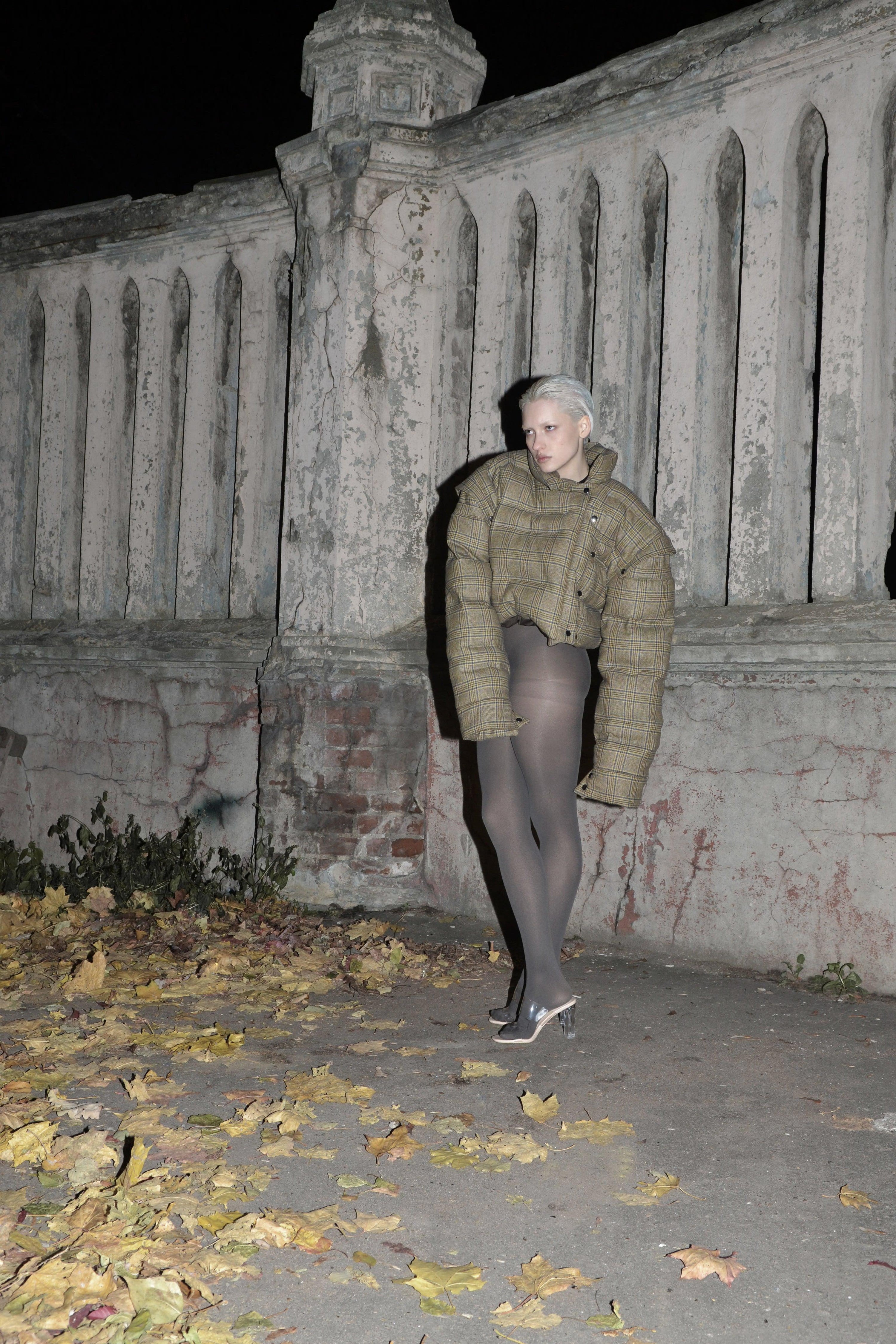 플레드 볼레로 퍼퍼