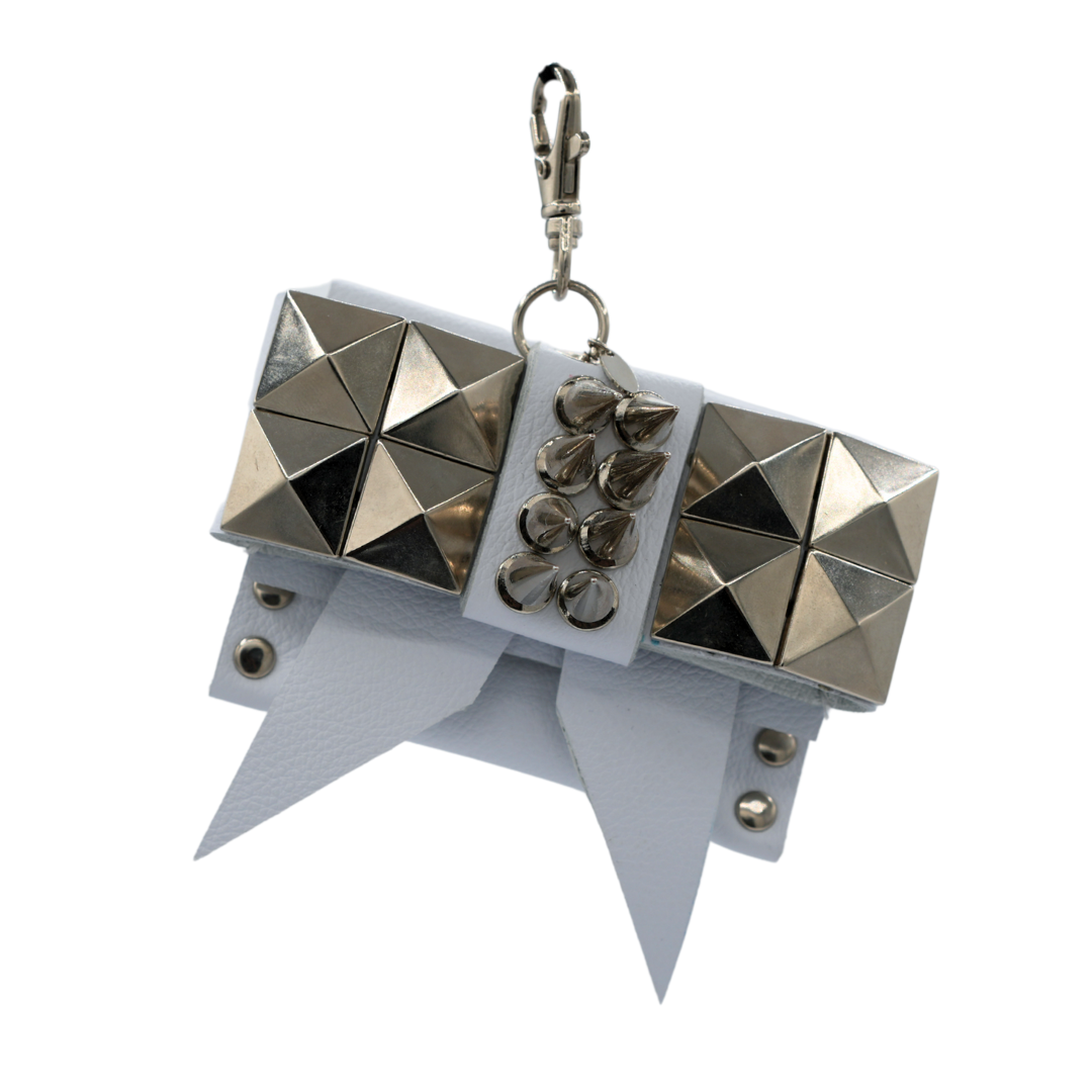 White Spiky Coin Purse