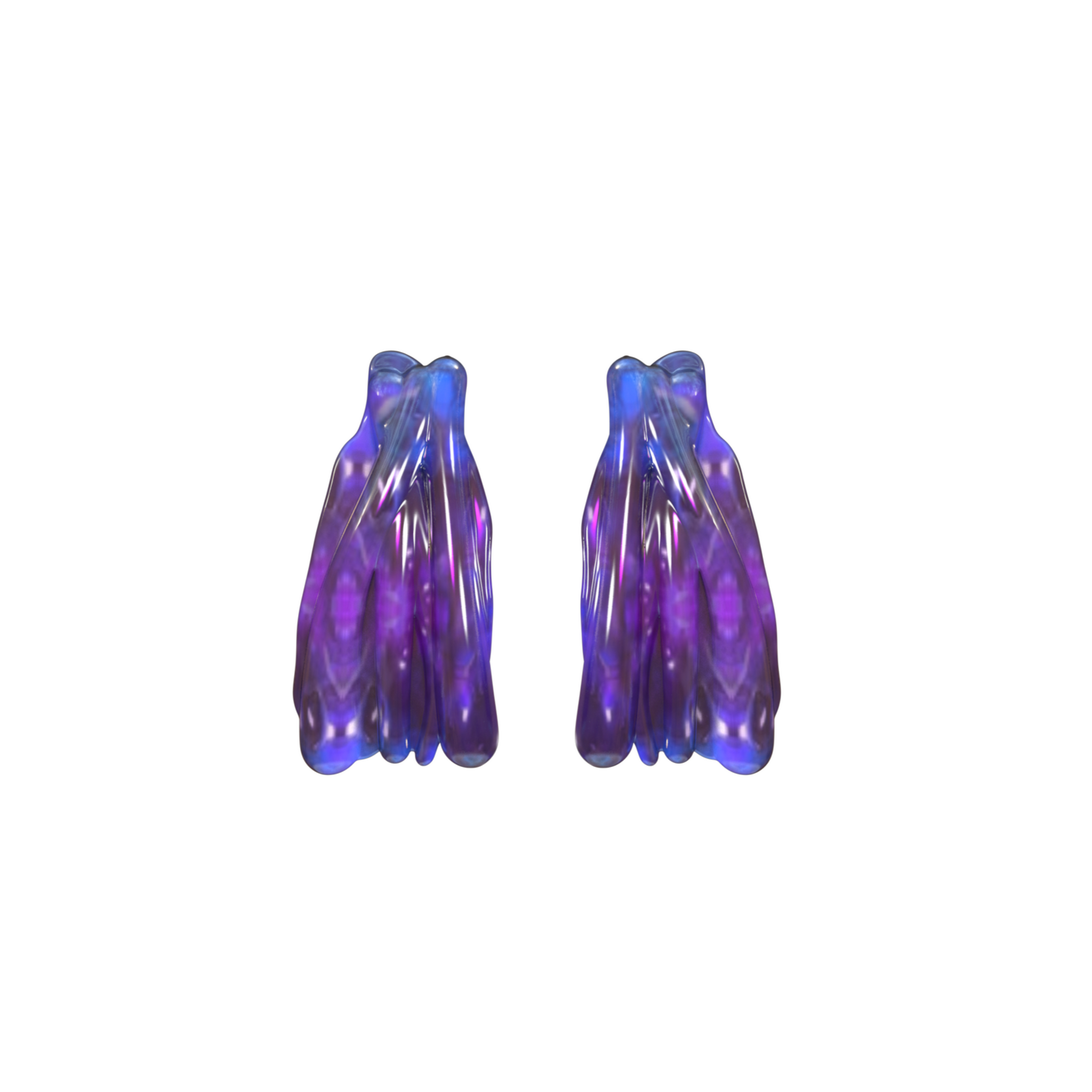 Clavaria Earrings Violet