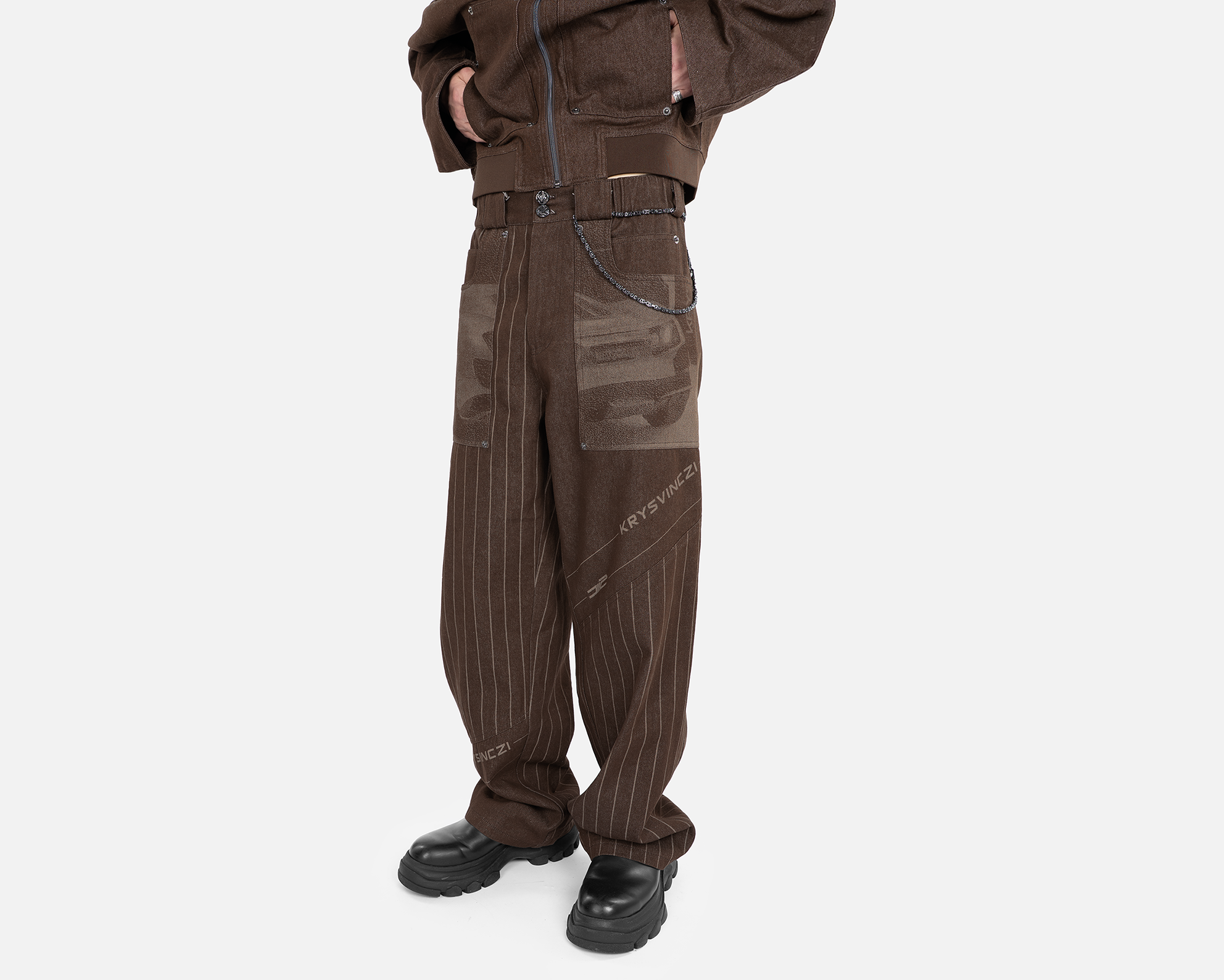 911 Carrera Denim Pants in Brown