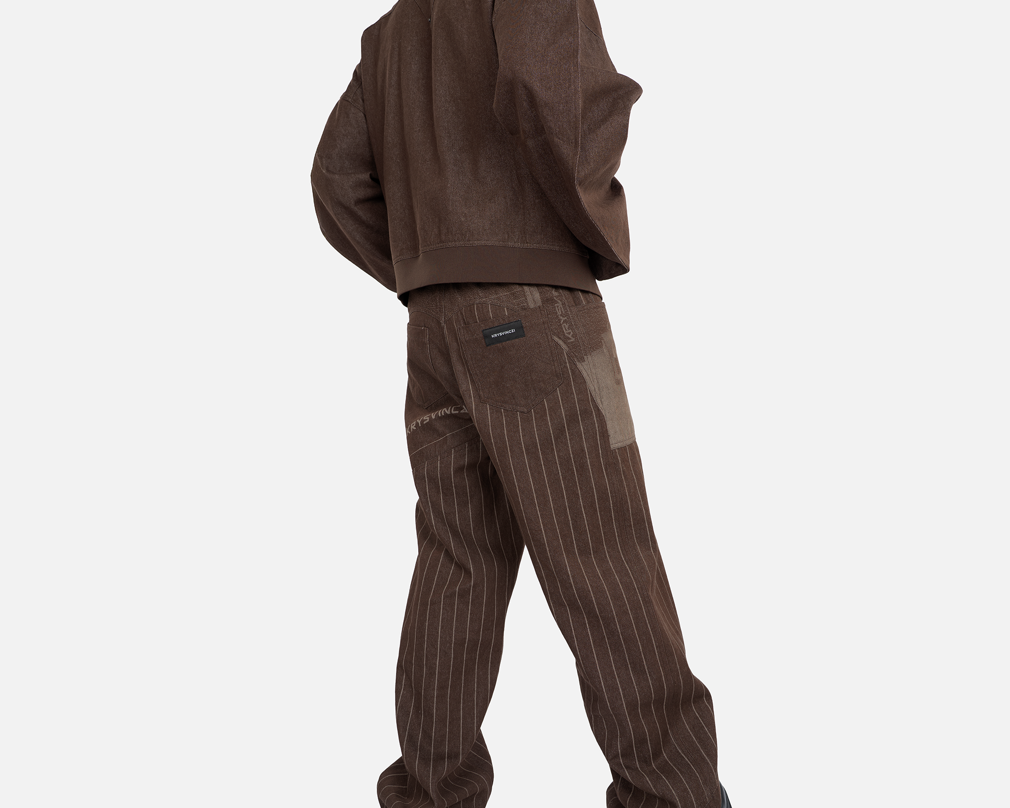 911 Carrera Denim Pants in Brown