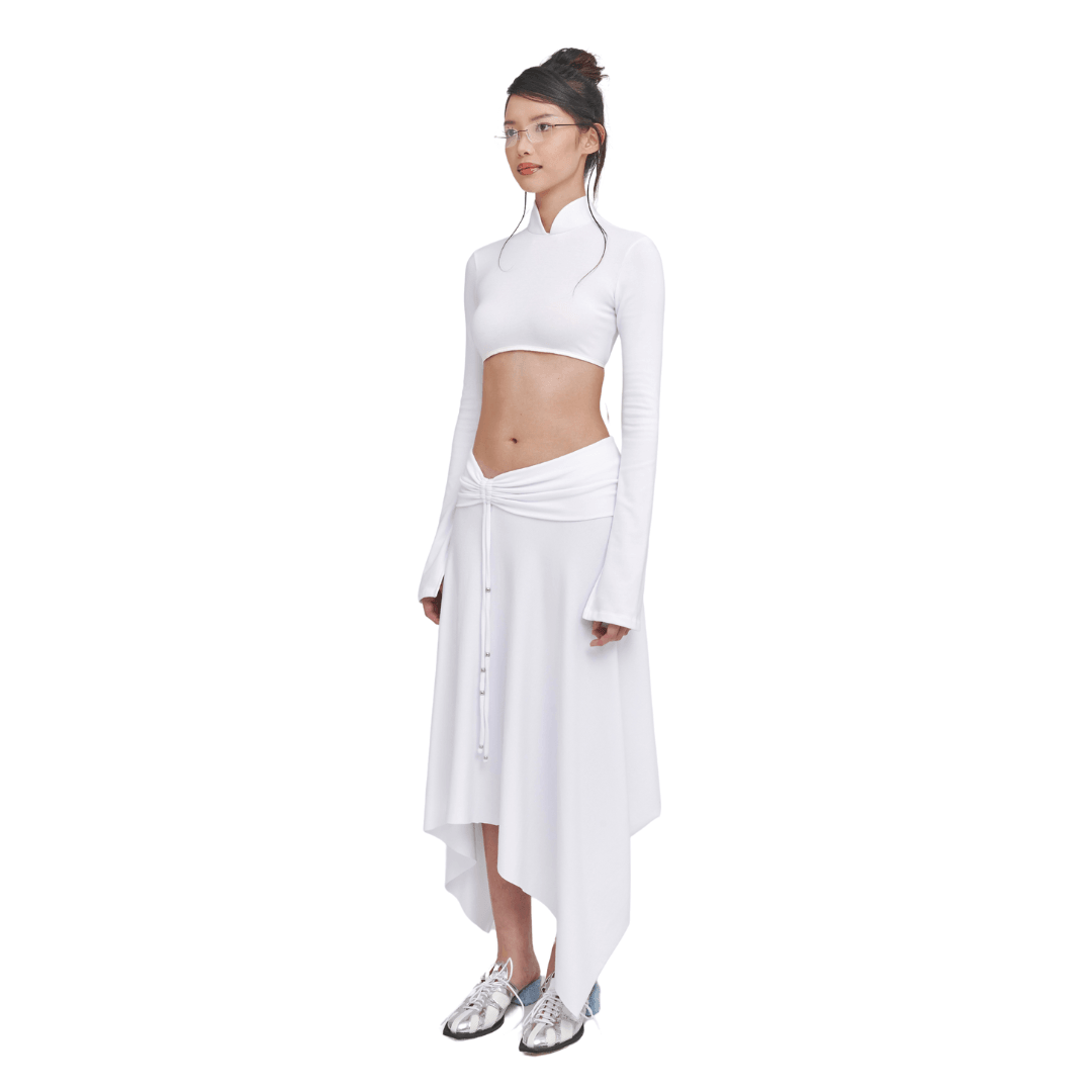 Gatherer Skirt/Dress in White