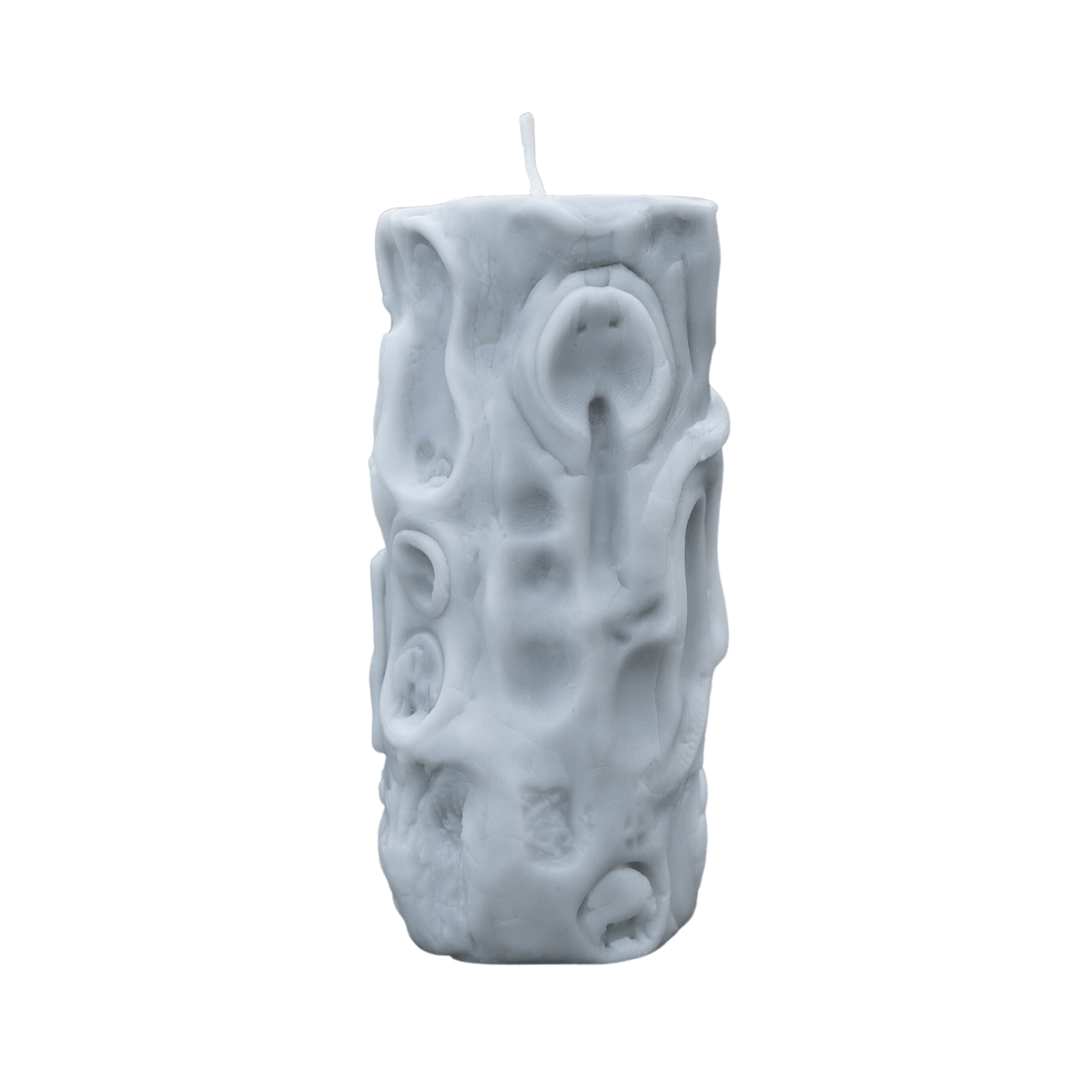Encoded Relic Candle in Silver Shark Blue