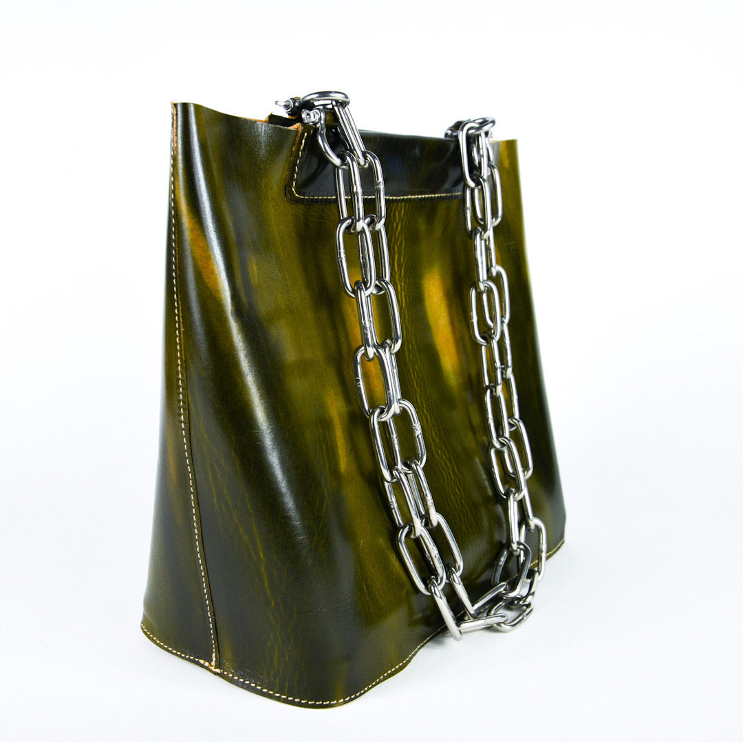 Liquid Green Chain Tote