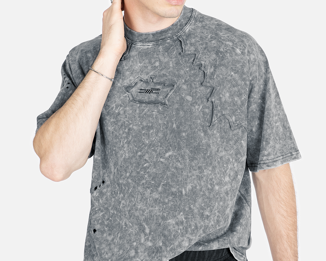 Acid T-Shirt in Grey