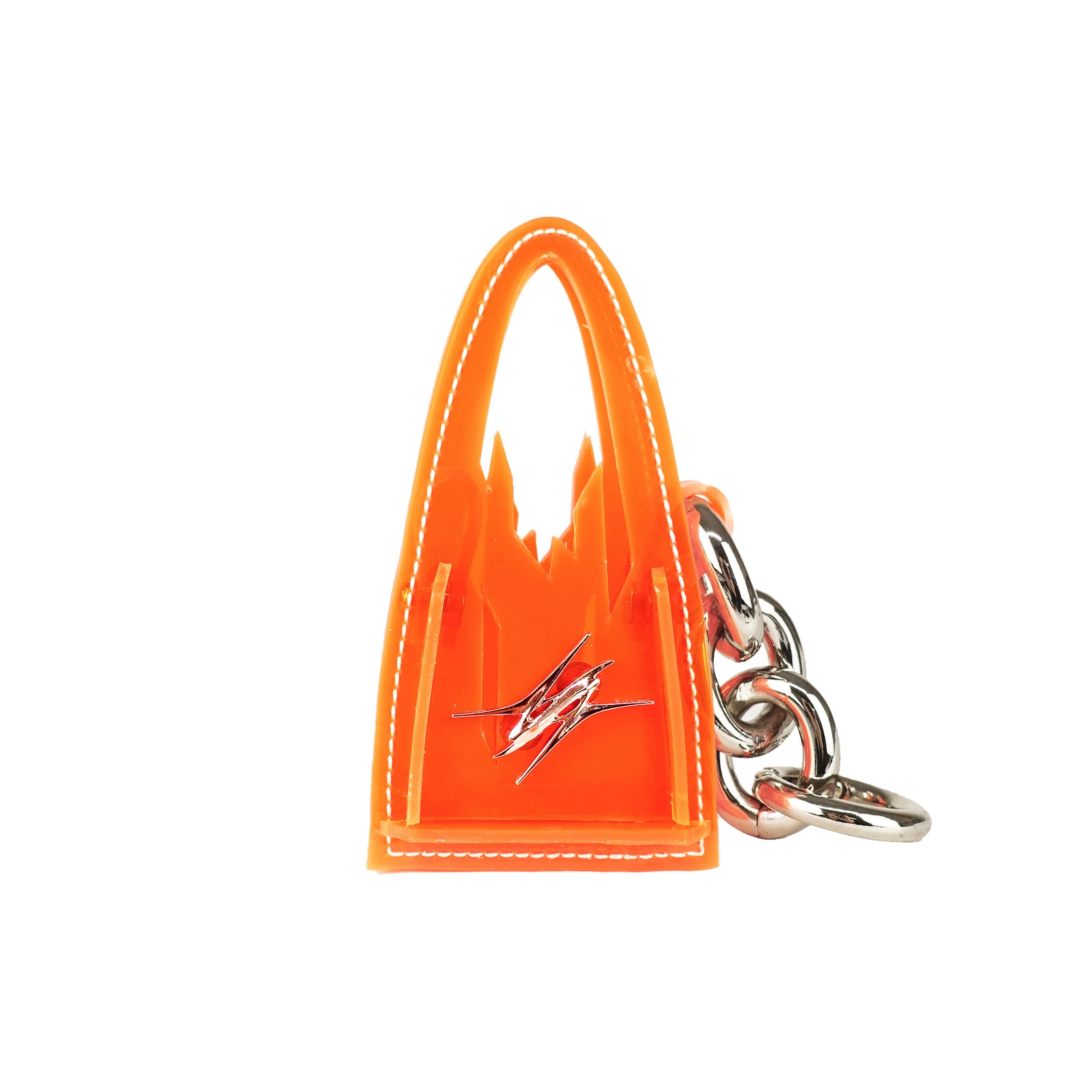 Alien Bag Keychain in White