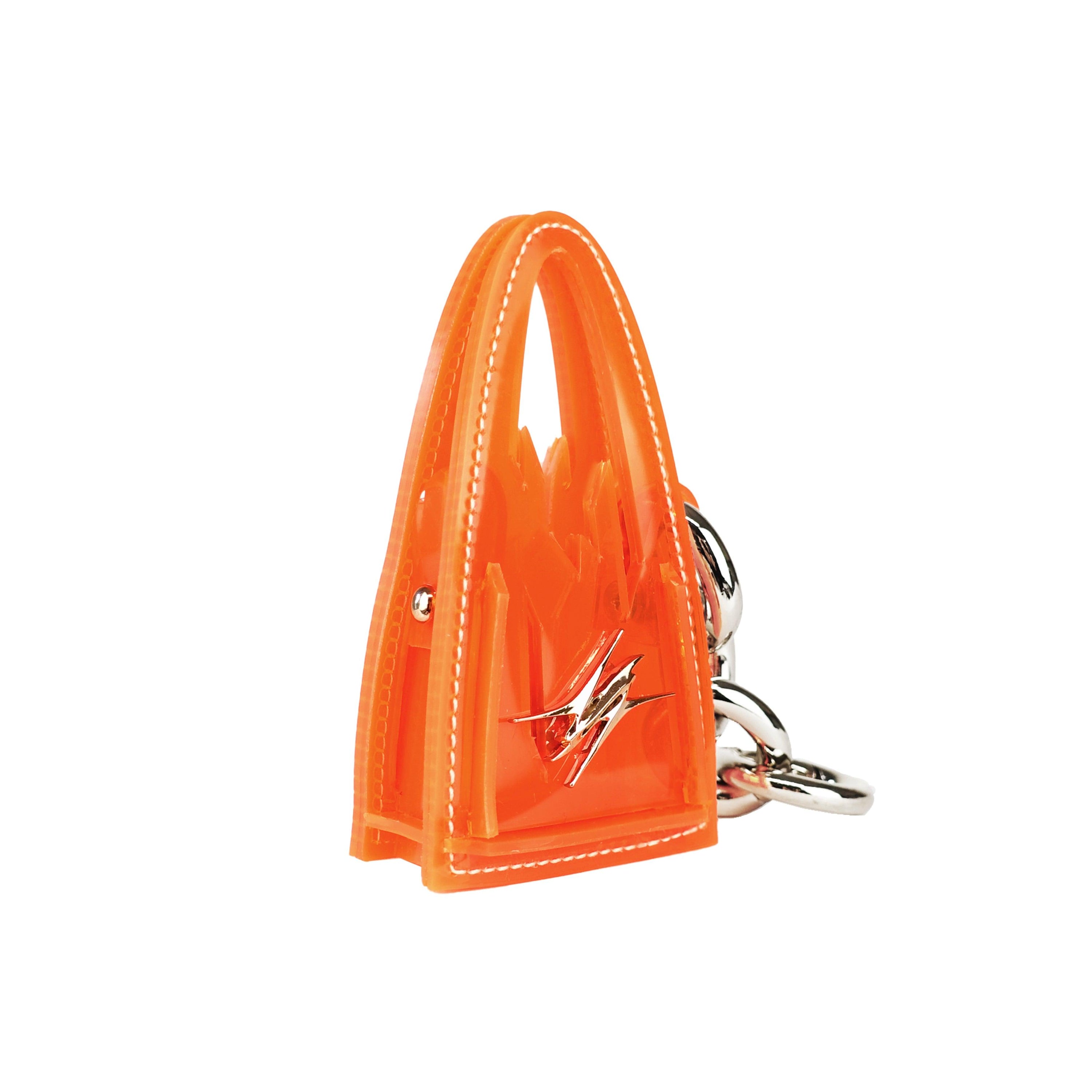 Alien Bag Keychain in White
