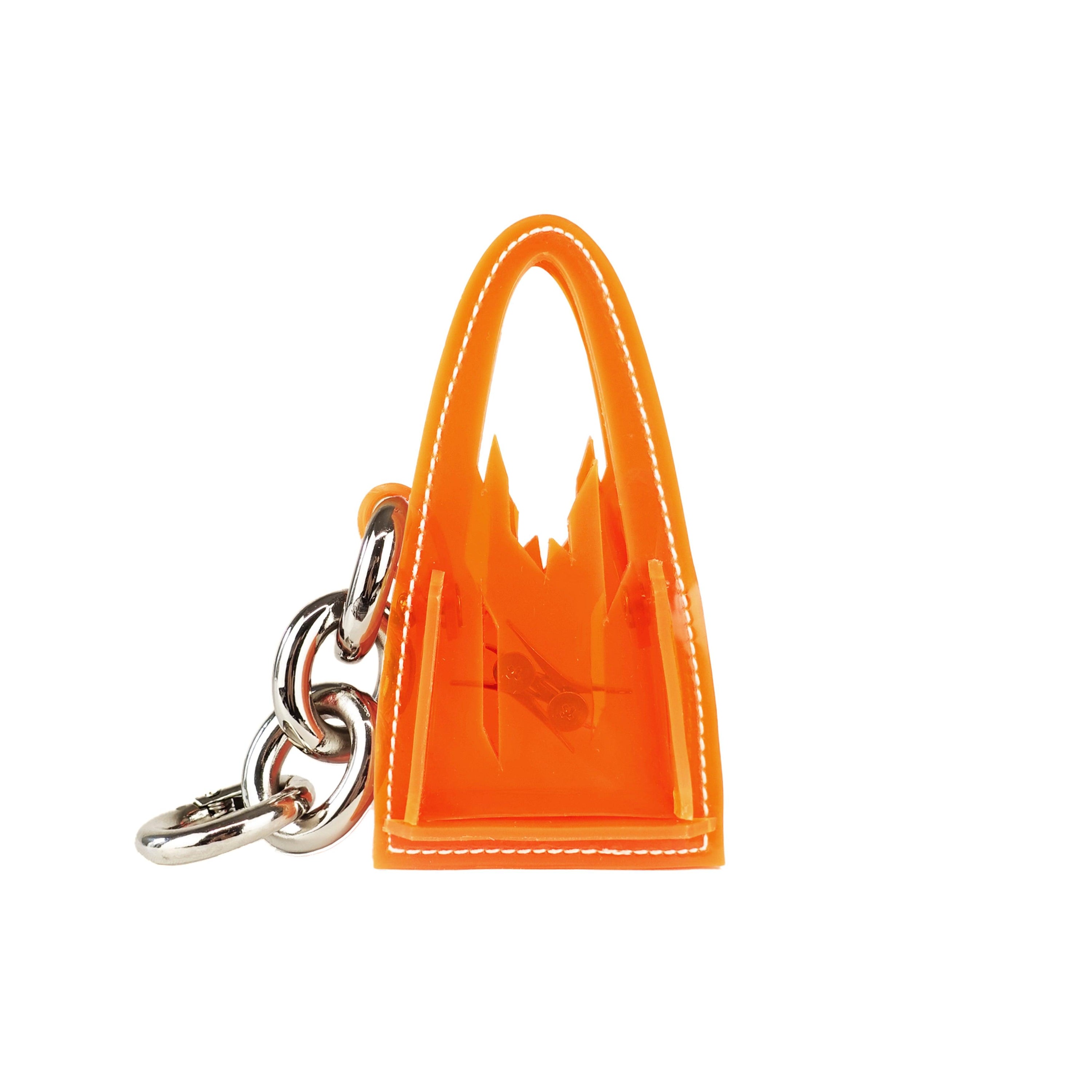 Alien Bag Keychain in White