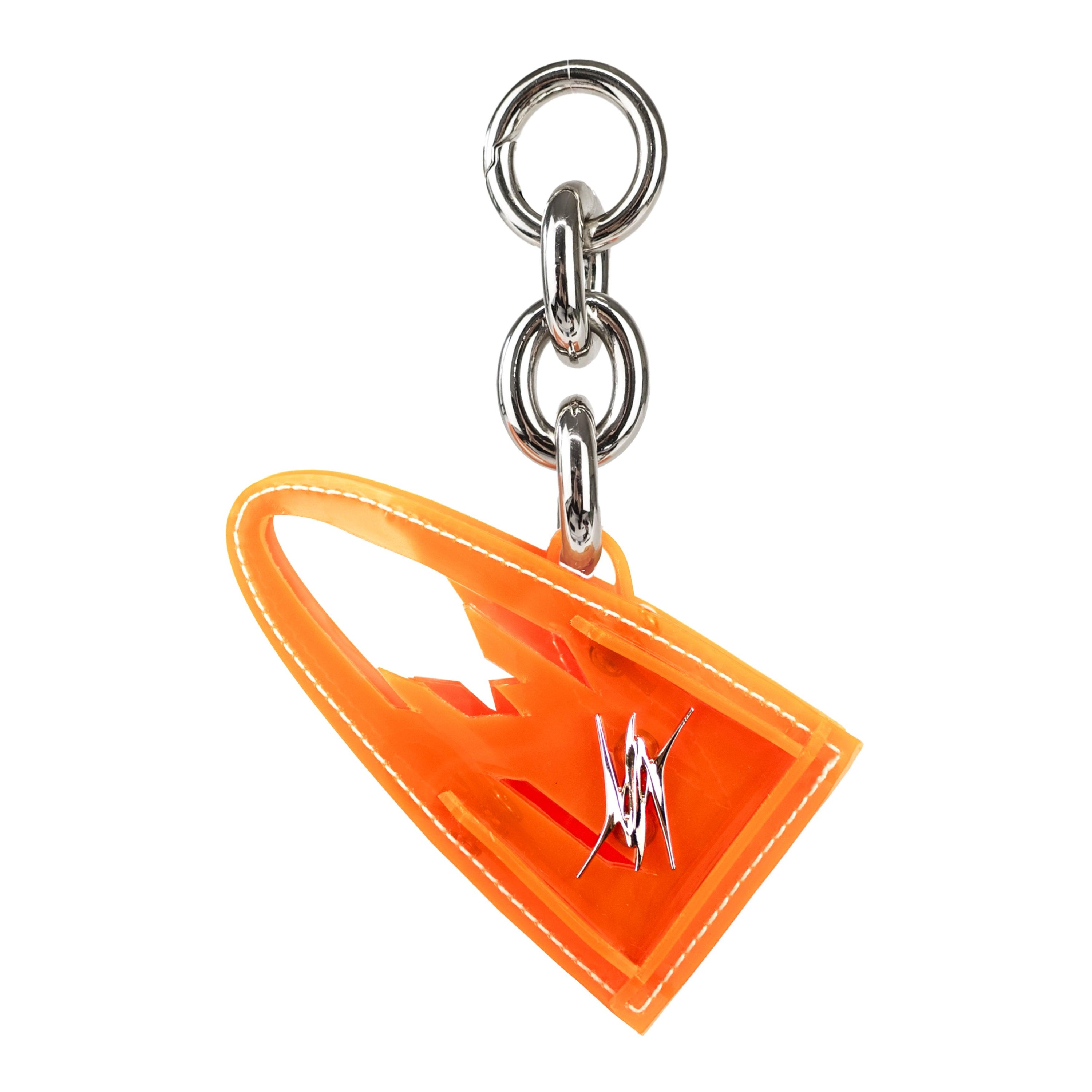 Alien Bag Keychain in White