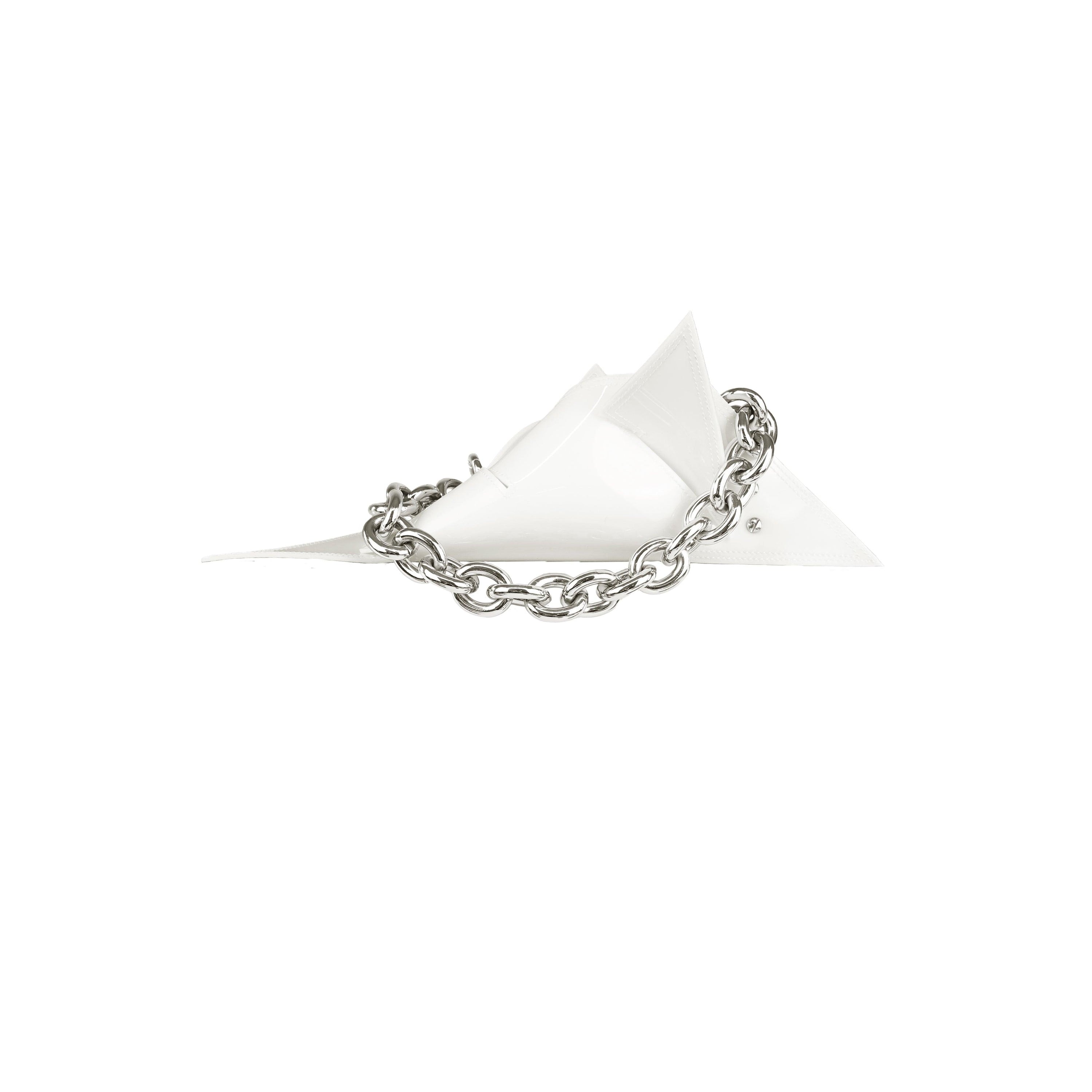 Geometric Alien Bag in White