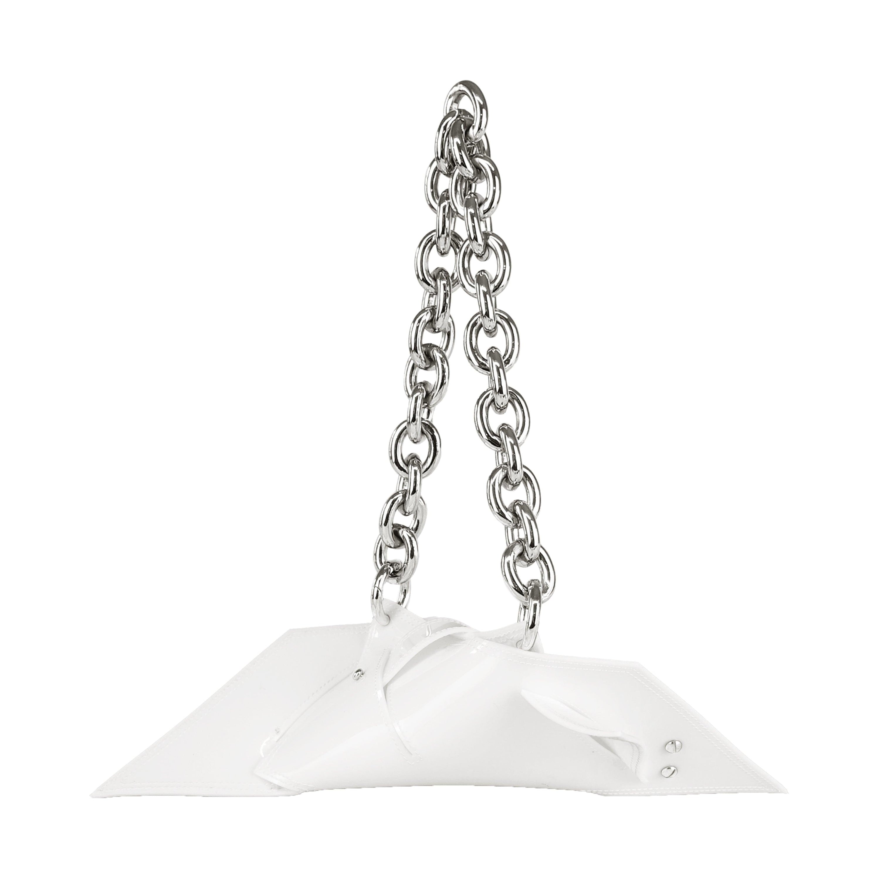 Geometric Alien Bag in White