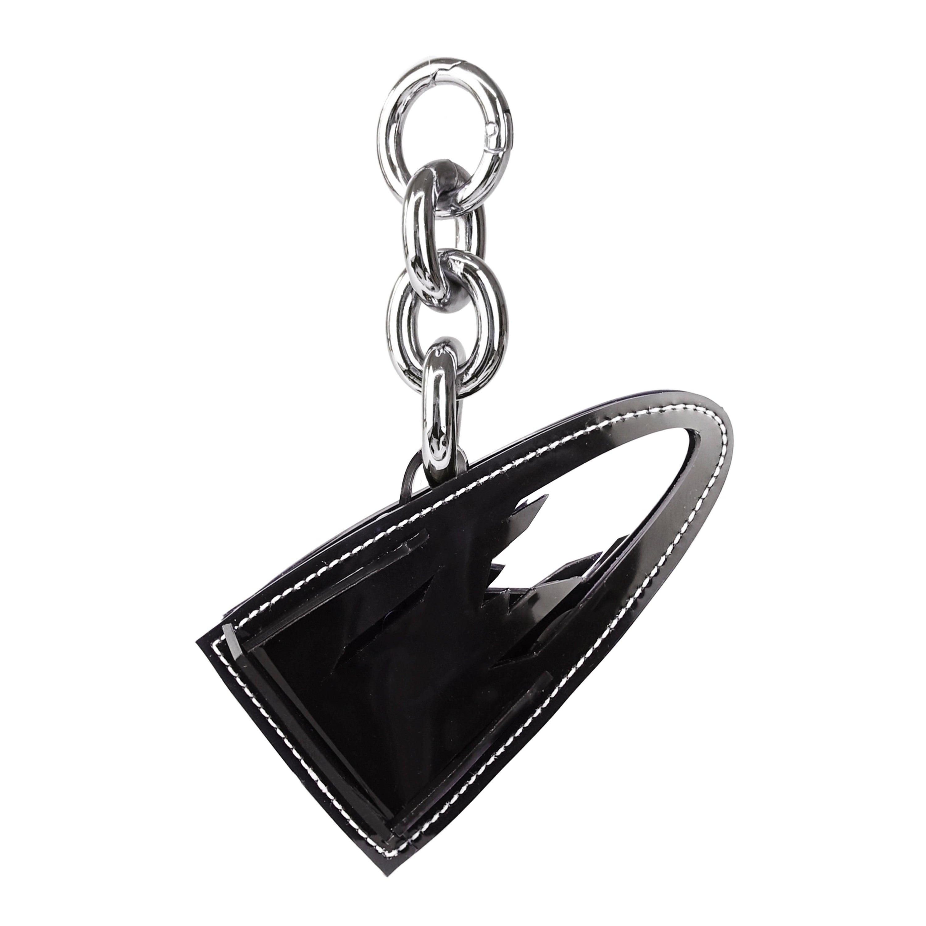 Alien Bag Keychain in White