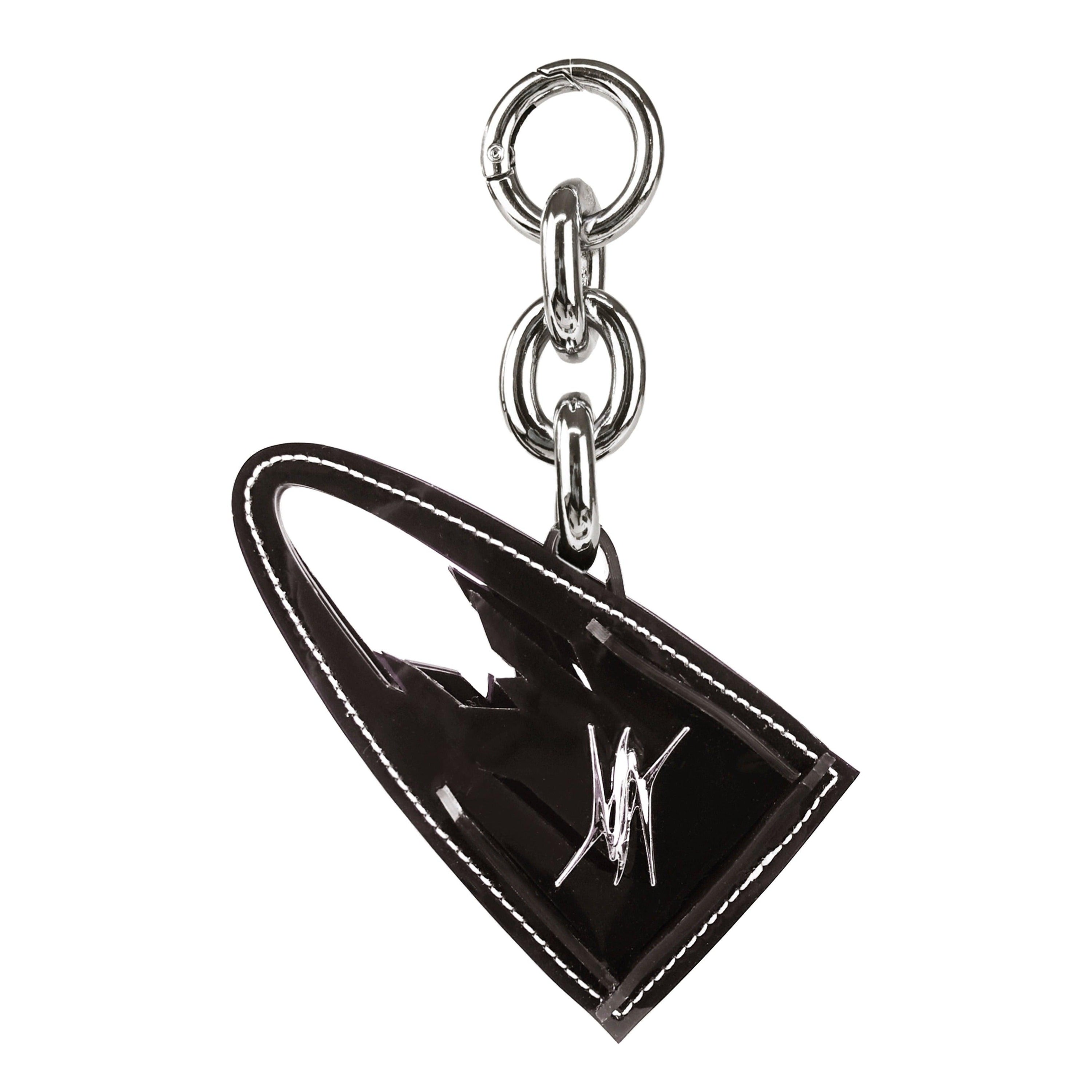 Alien Bag Keychain in White