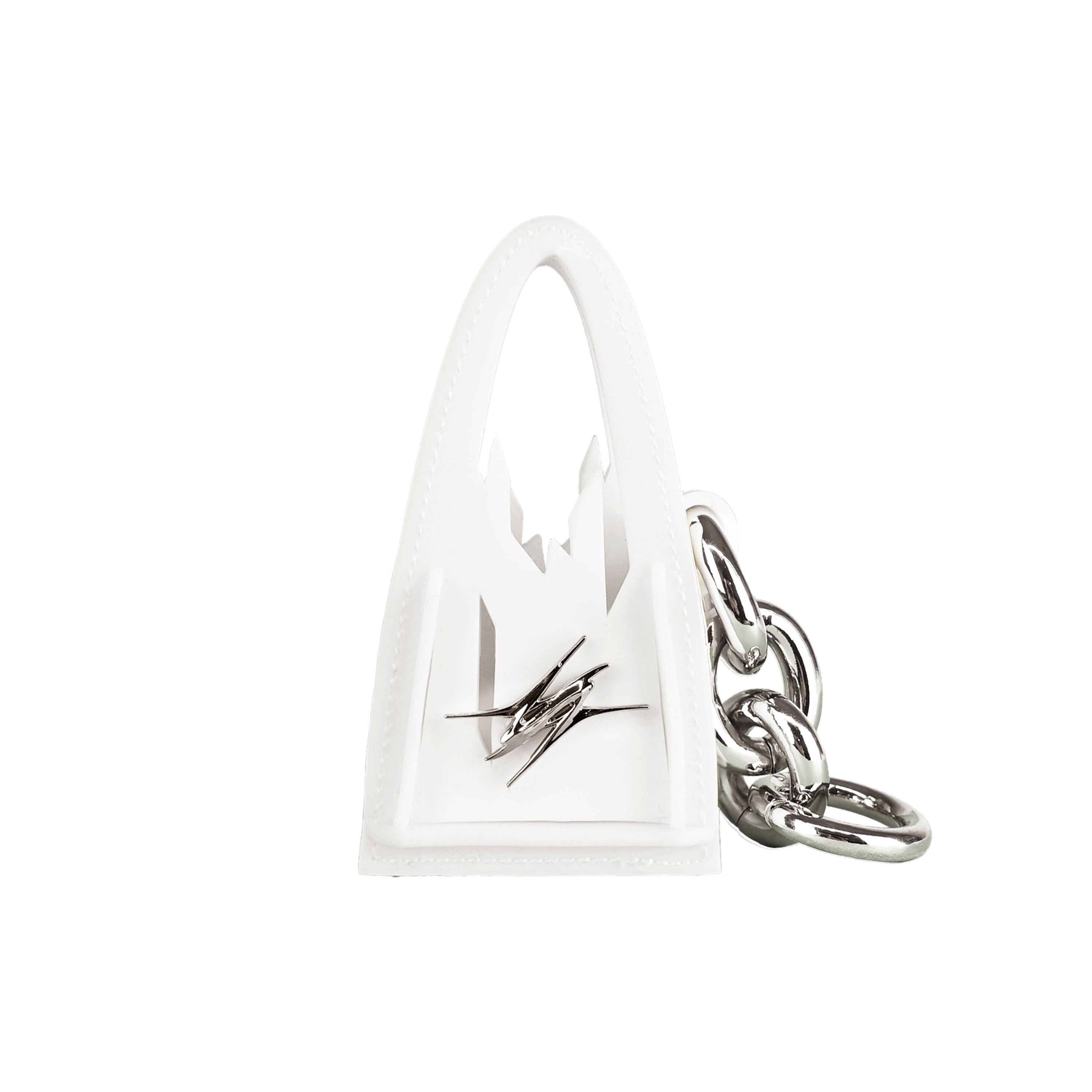 Alien Bag Keychain in White