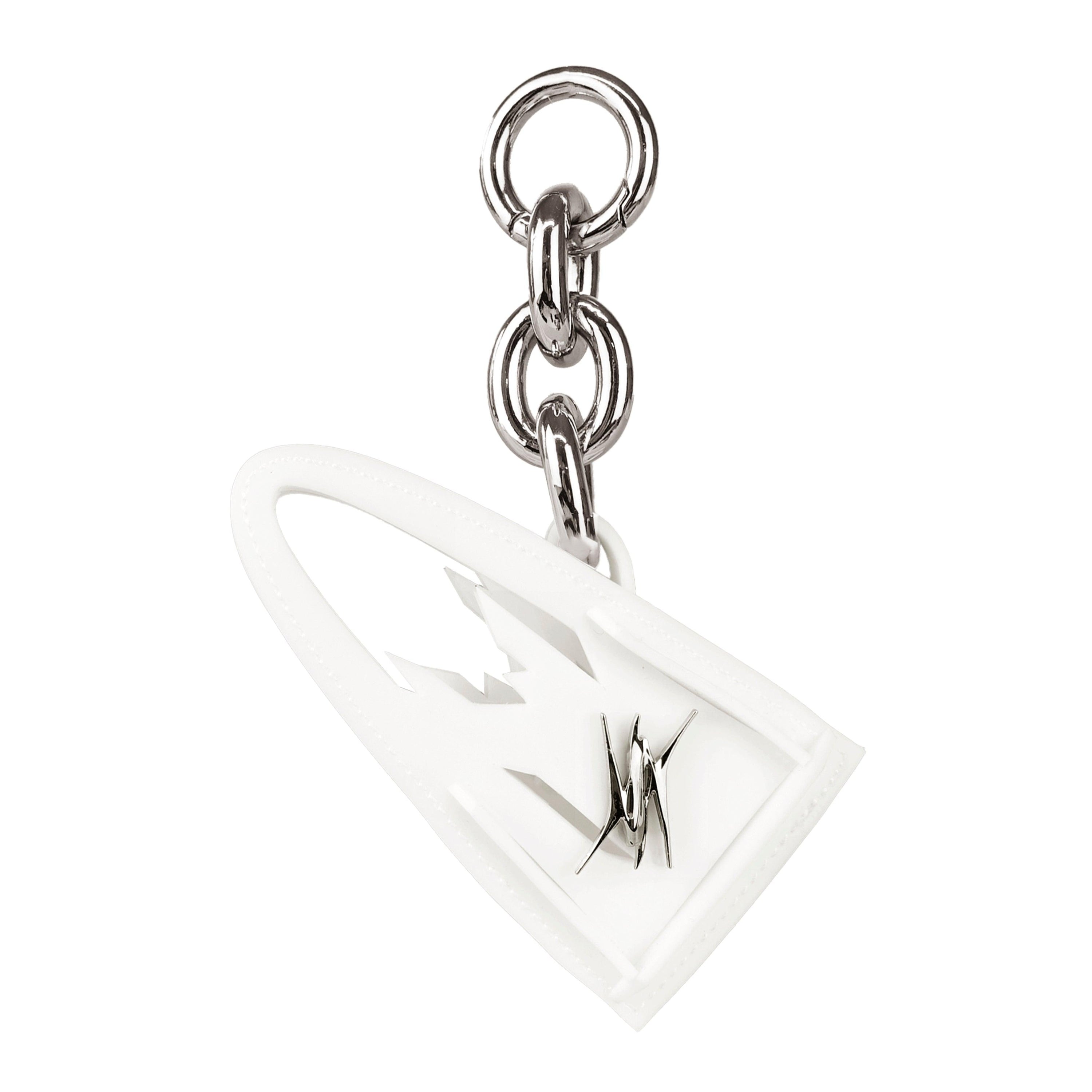 Alien Bag Keychain in White