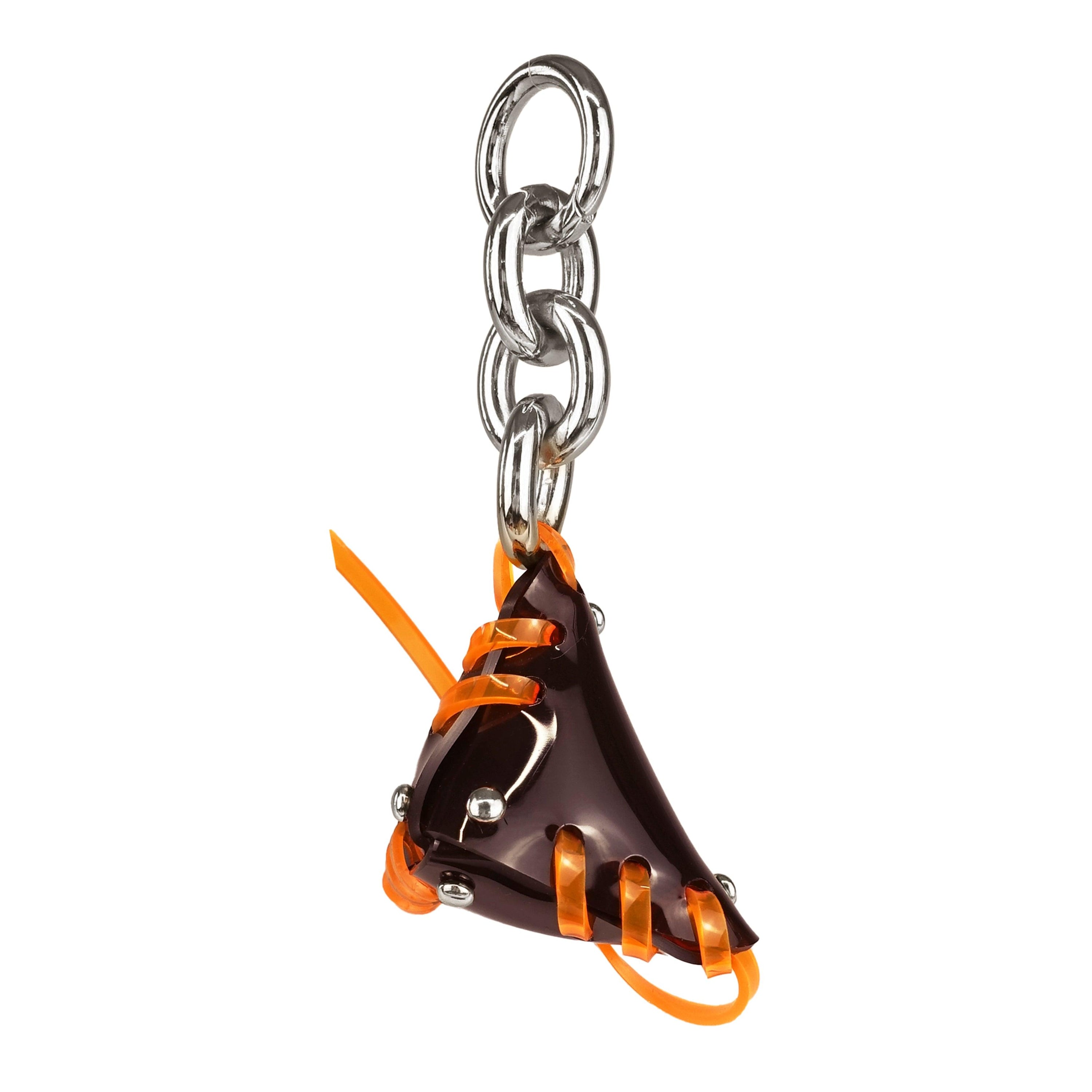 Alien Bag △ Keychain in Dark Brown