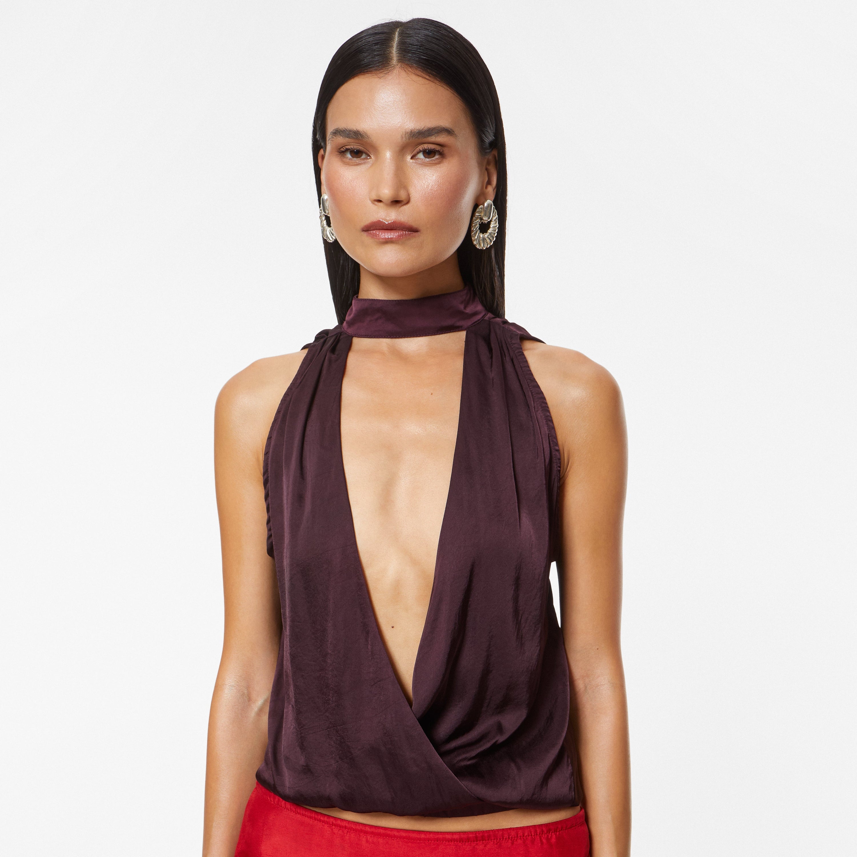 Devotion Drape Top Plum