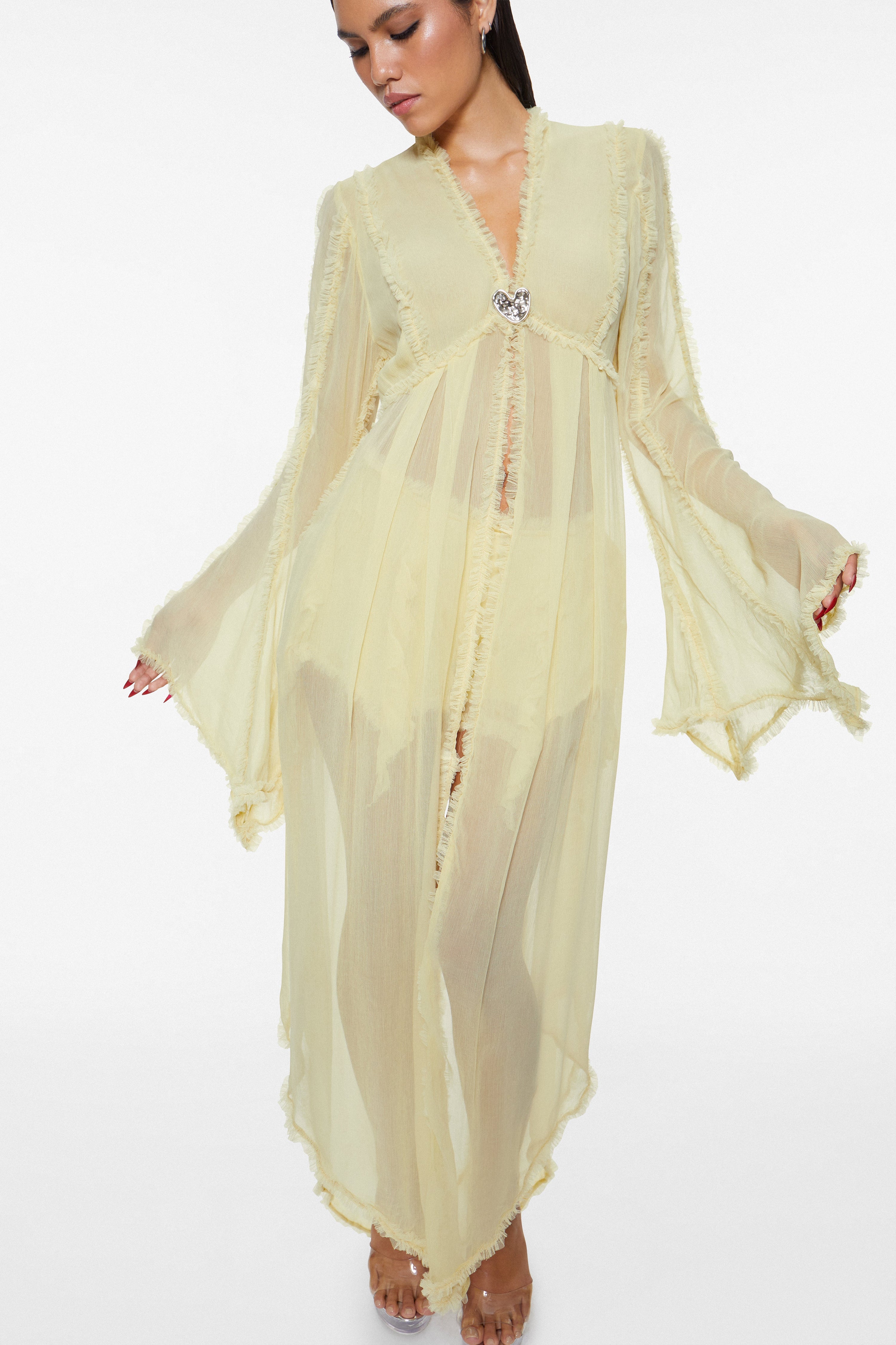 Mistress Chiffon Robe Butter