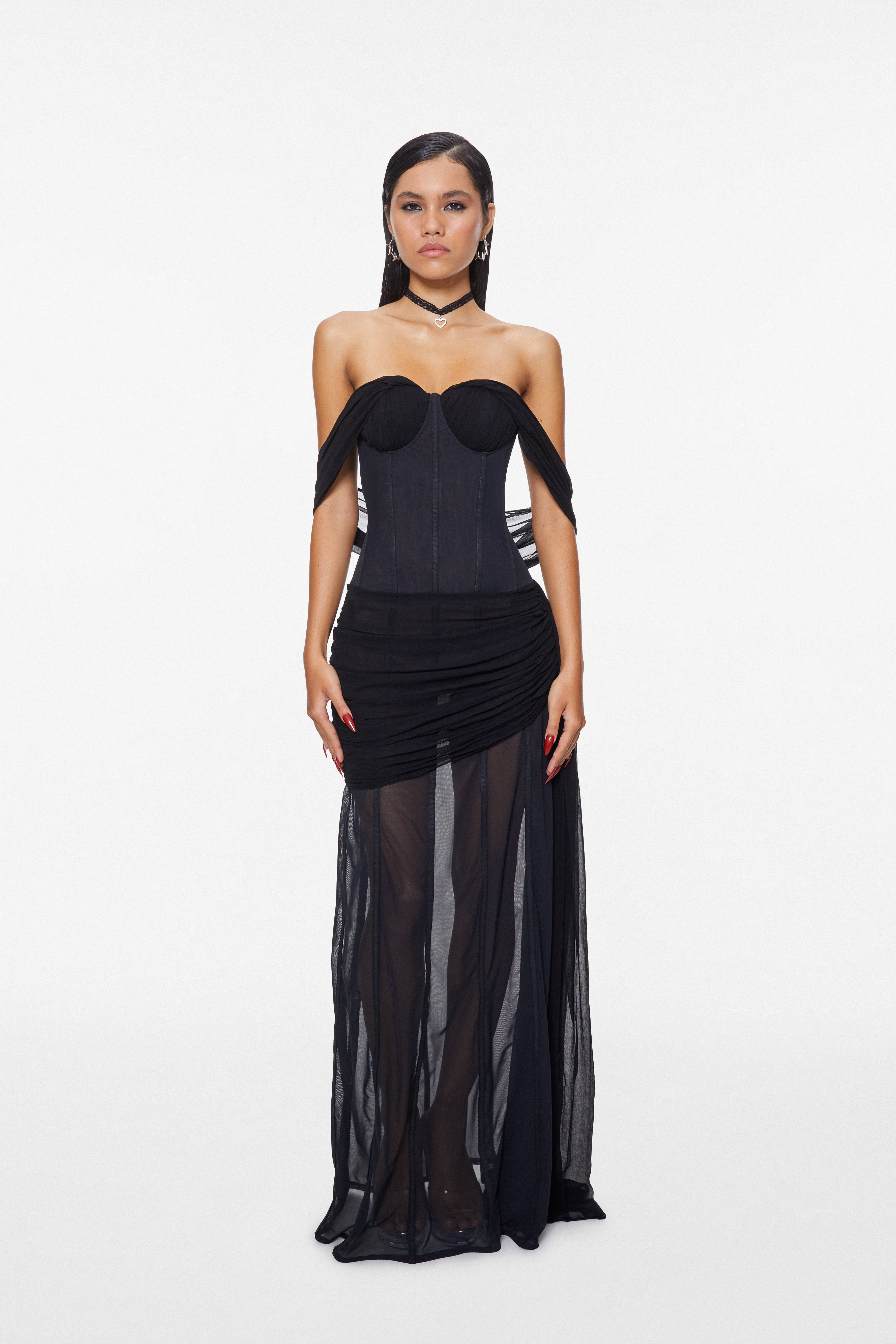Nemesis Maxi Dress Black – ap0cene