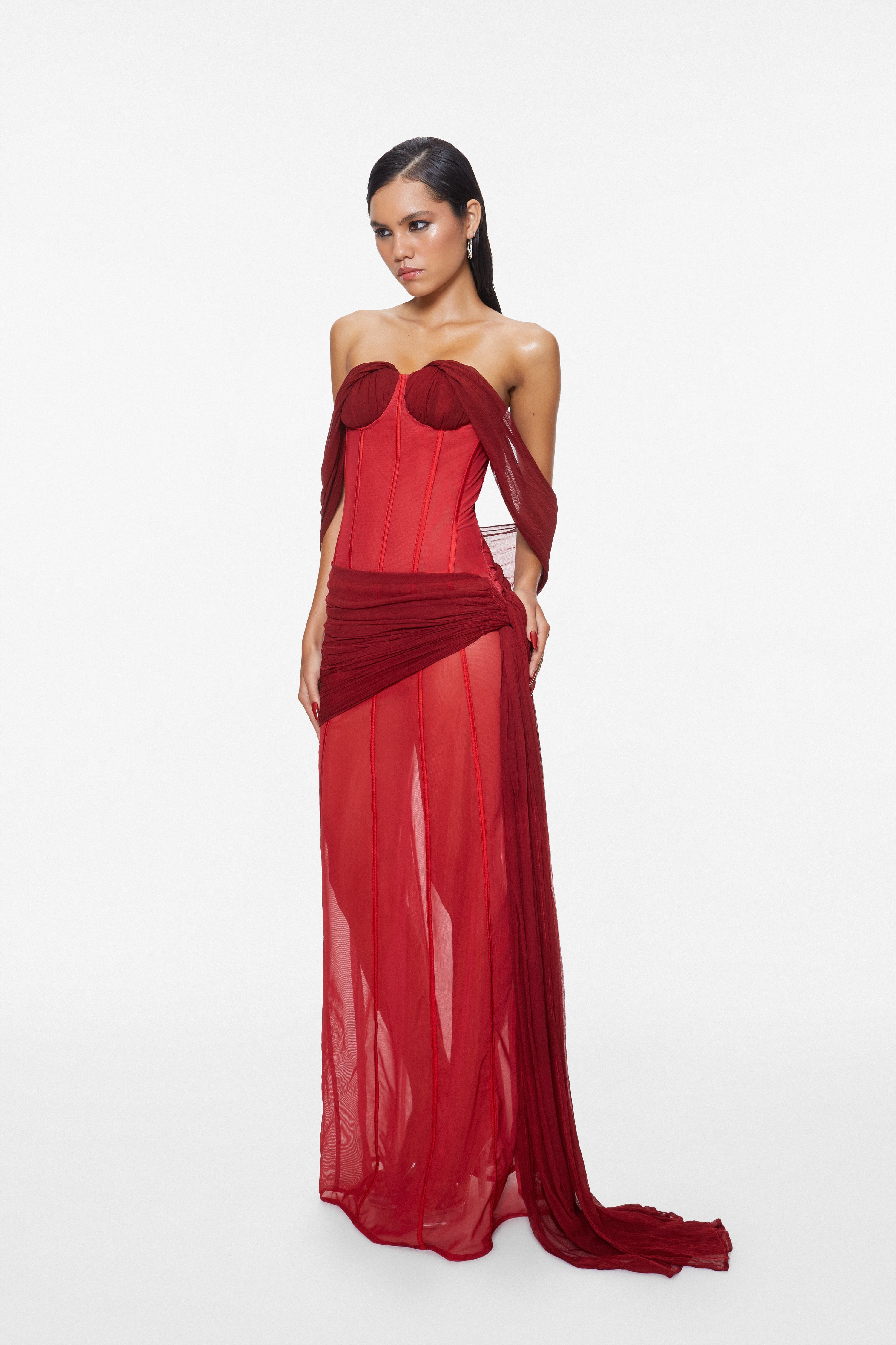 red ruby dress Nemesis Maxi Dress Ruby Red L