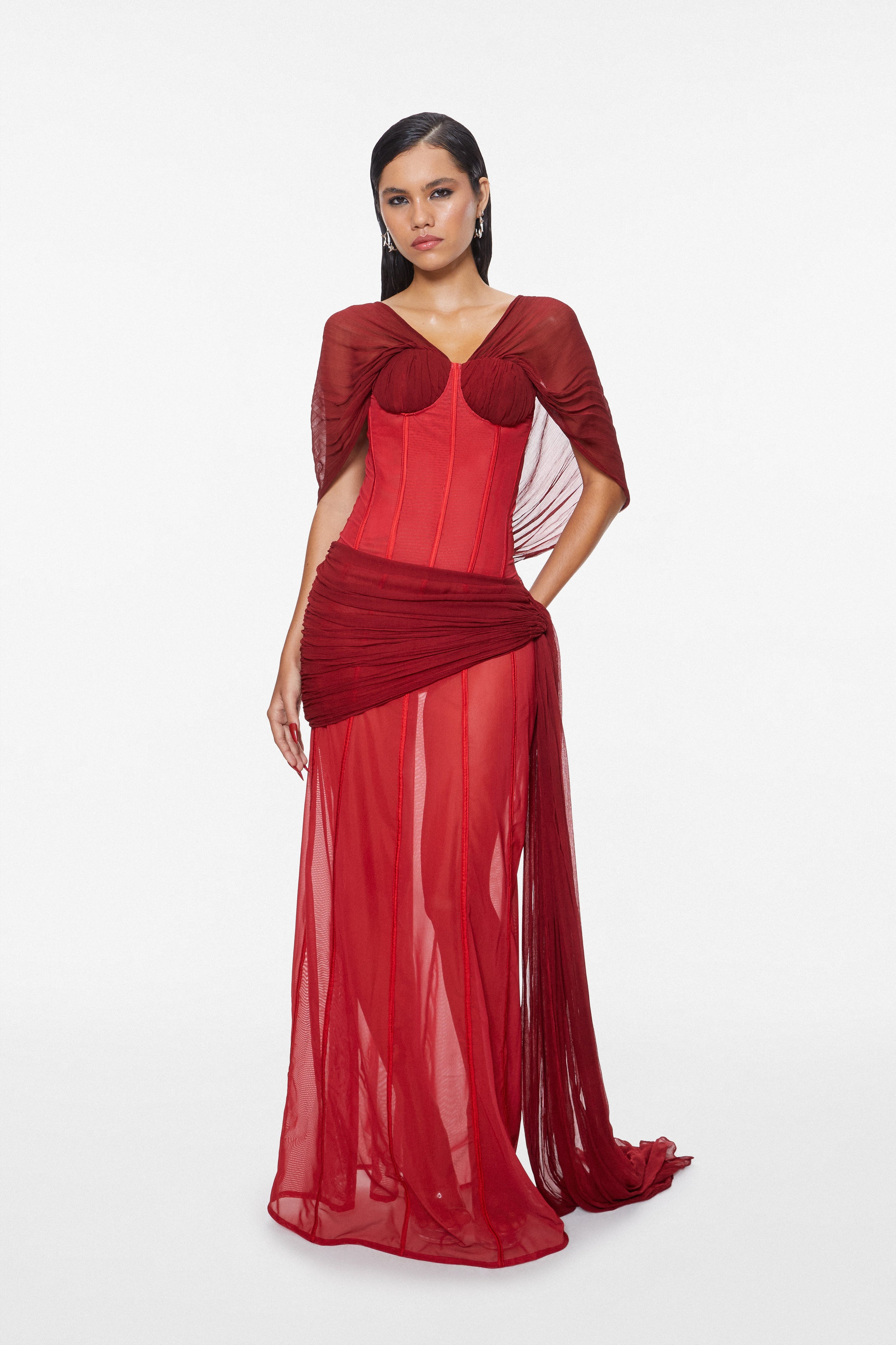 Nemesis Maxi Dress Ruby Red L Nemesis Maxi Dress Ruby Red L