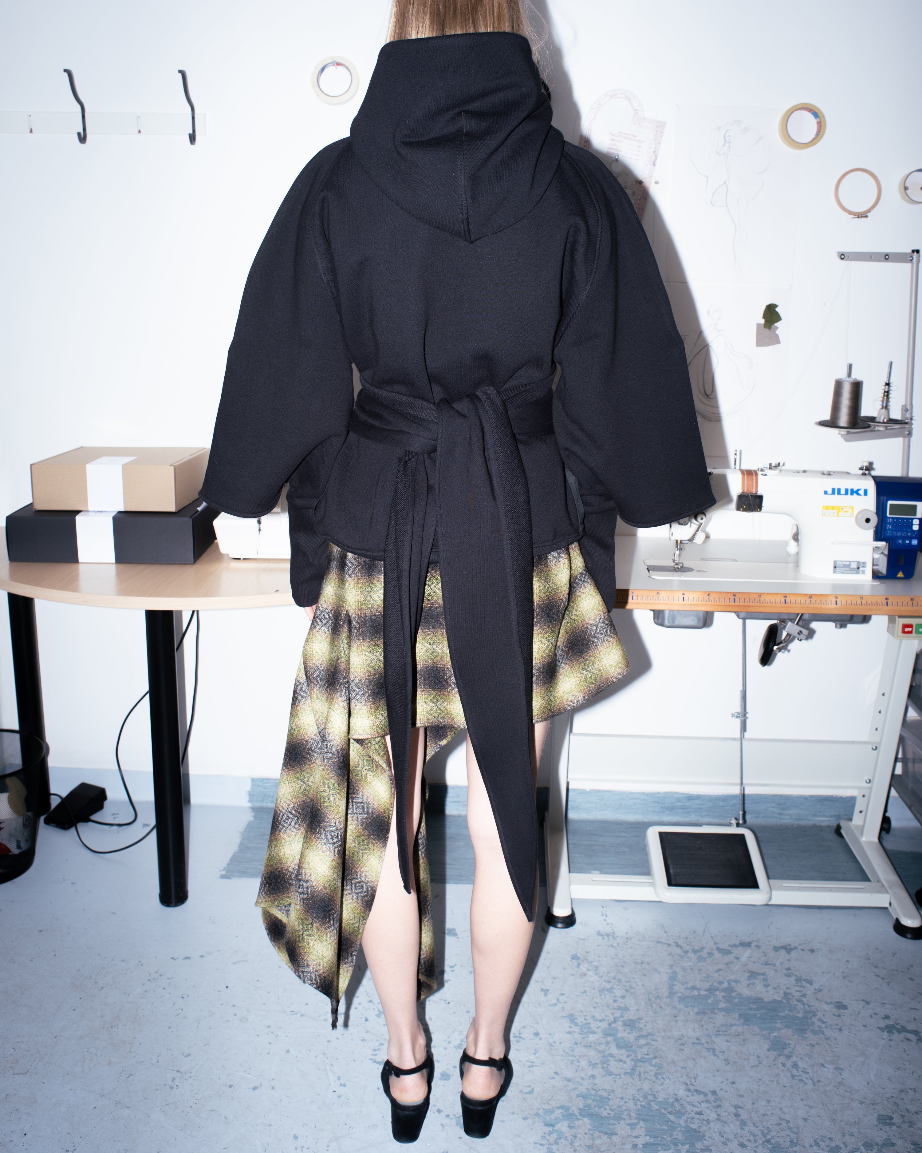 Assymetric Wool Skirt