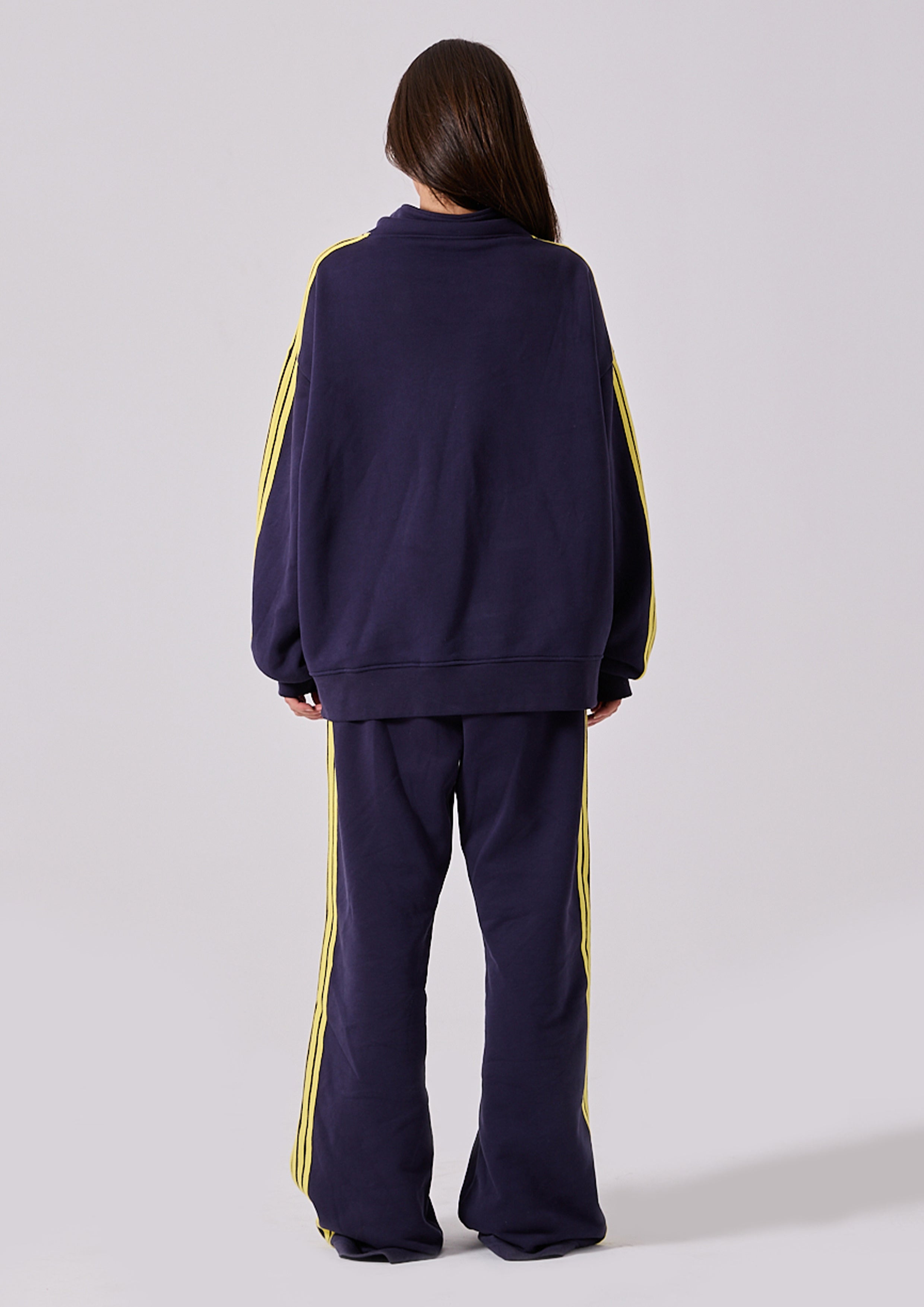 Spears Stripe Zip Jacket in Ink