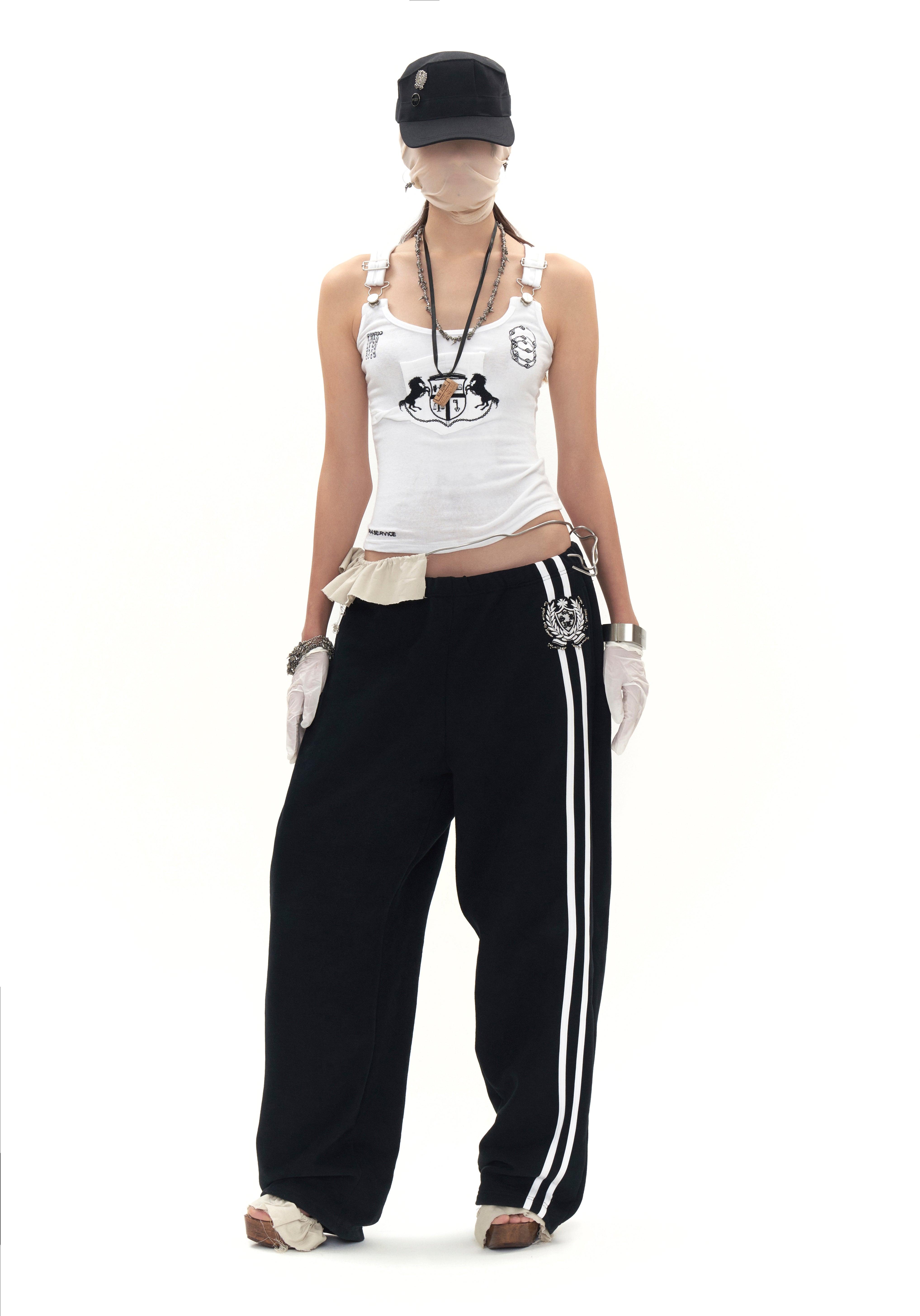 Beaded School Logo Track Pant – ap0cene