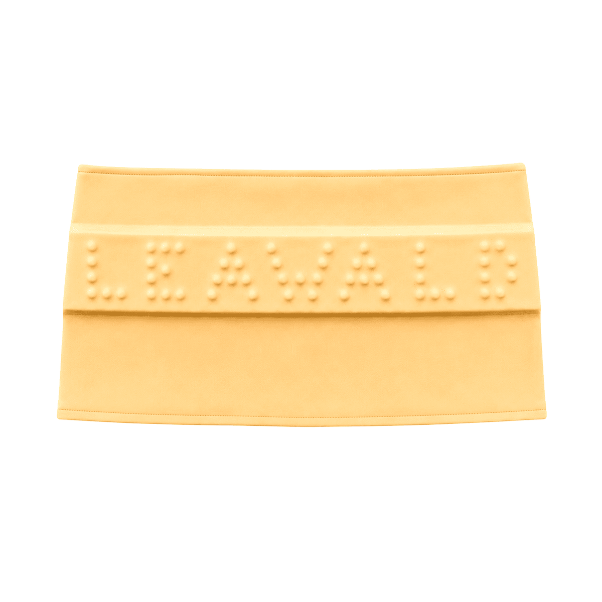 Buckle Me Mini Skirt in Yellow
