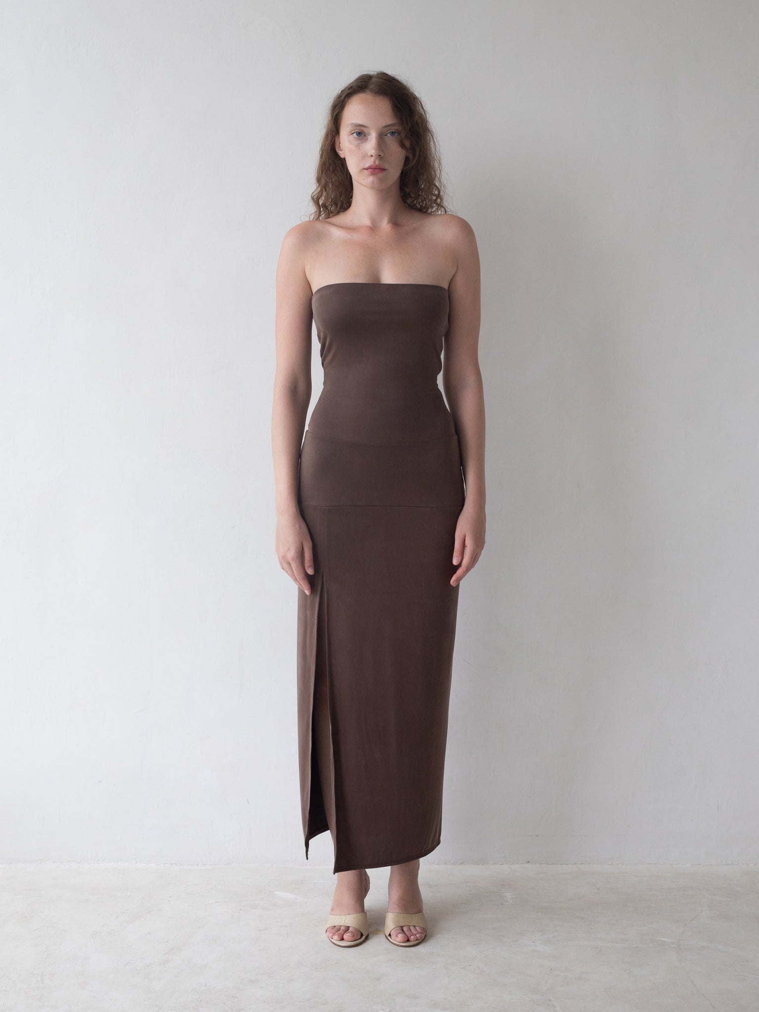 Sycamore Dress in Brown